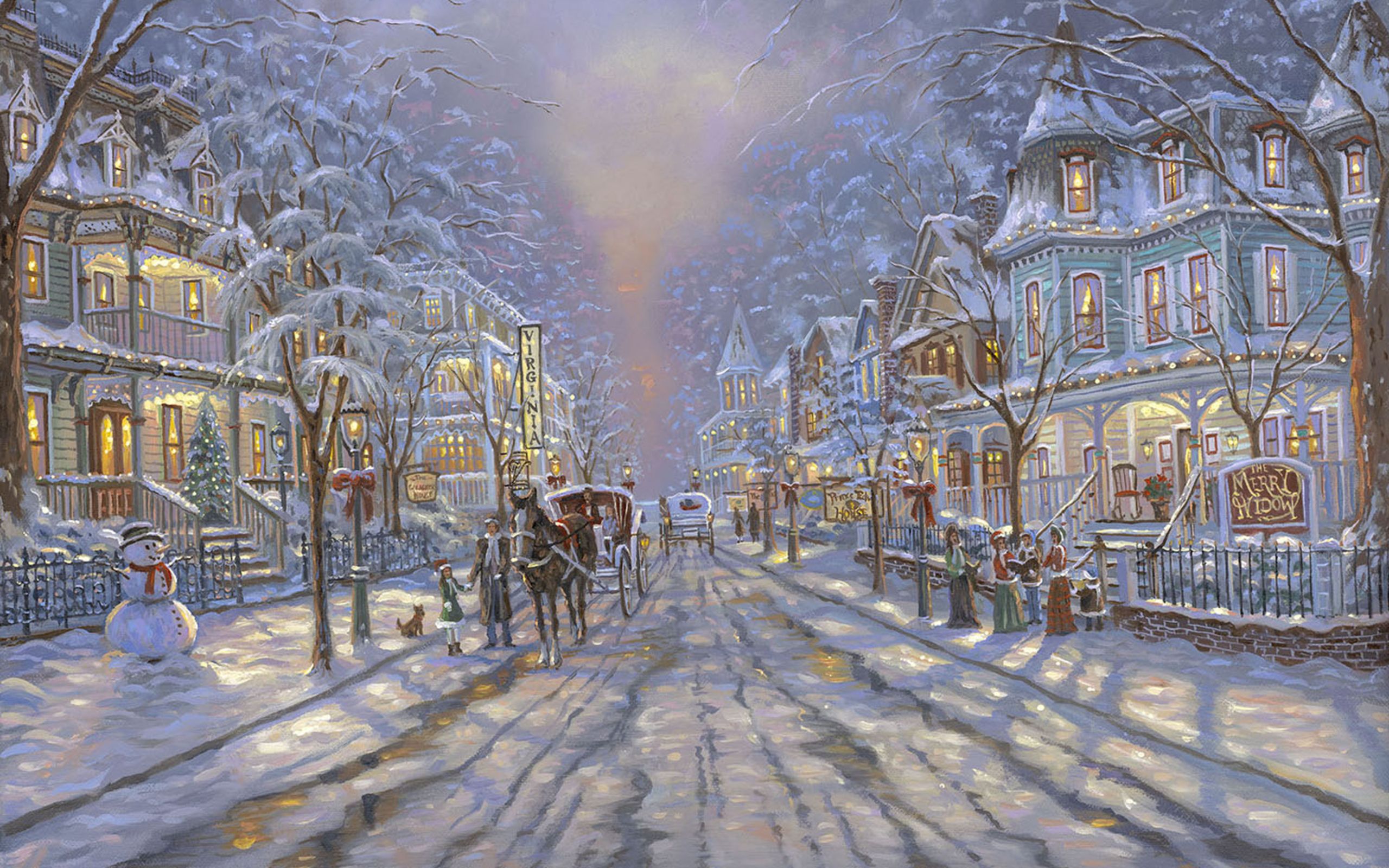 Christmas Paintings Wallpapers