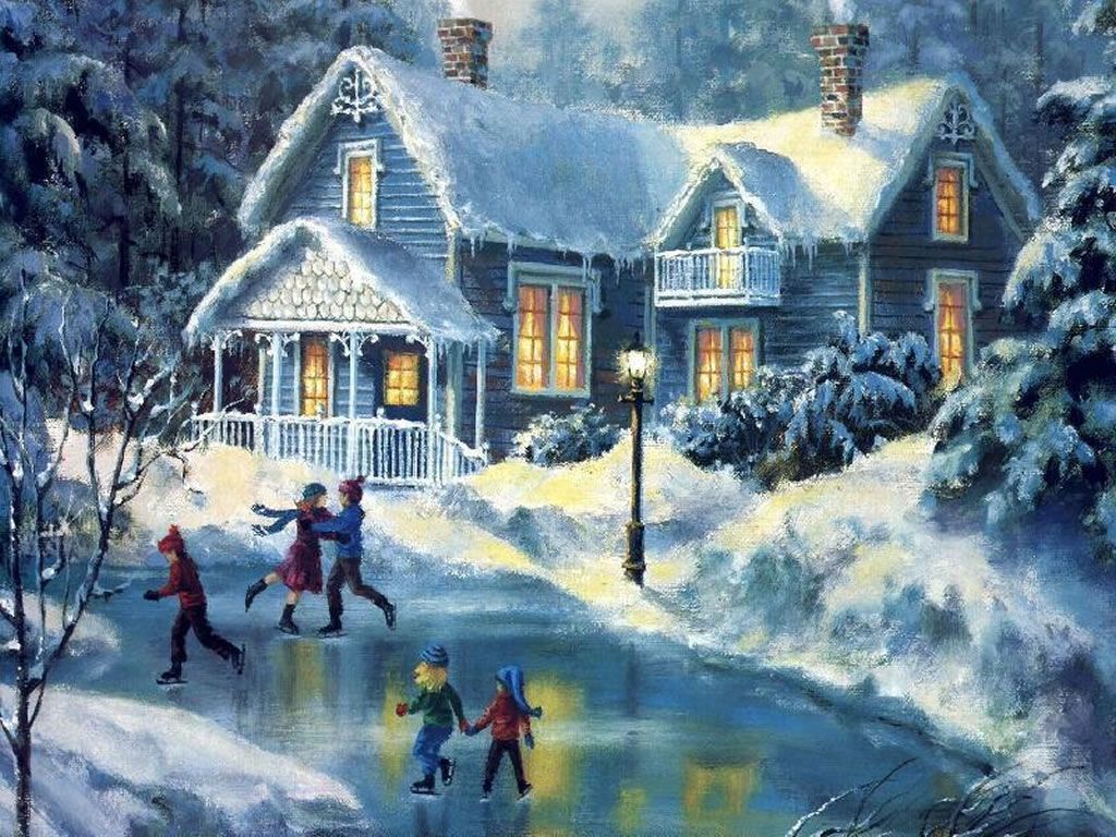 Christmas Paintings Wallpapers