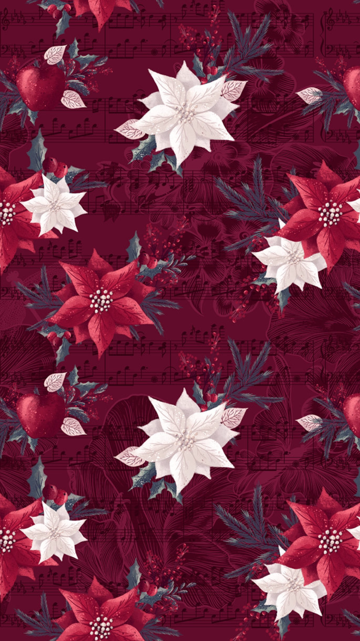 Christmas Poinsettia Wallpapers