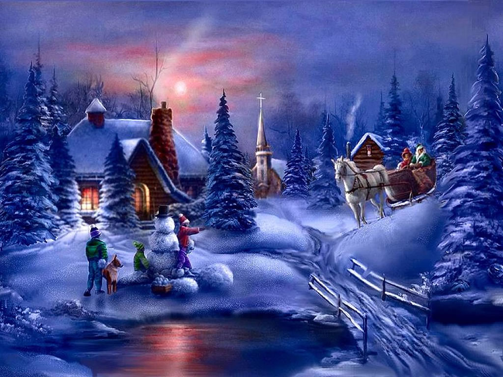 Christmas Scenes Wallpapers