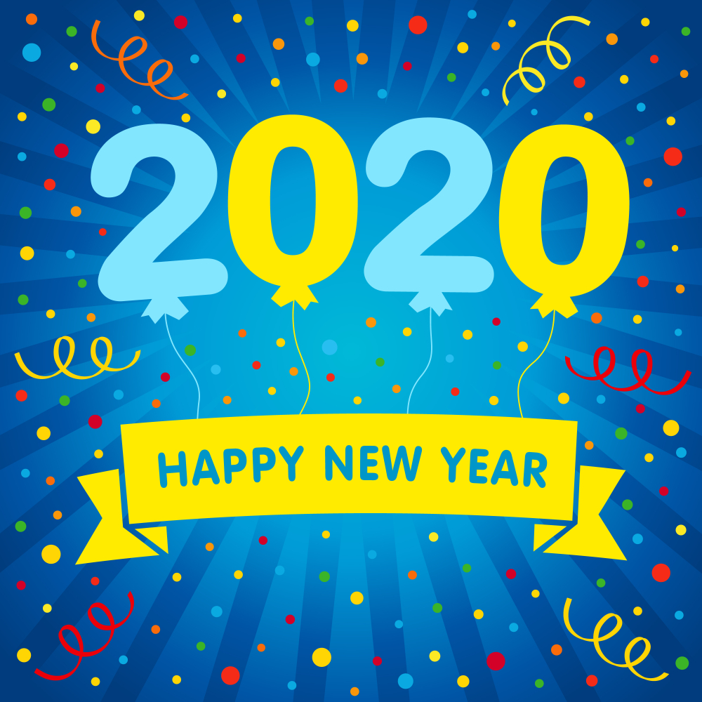 Colorful New Year 2020 Wallpapers