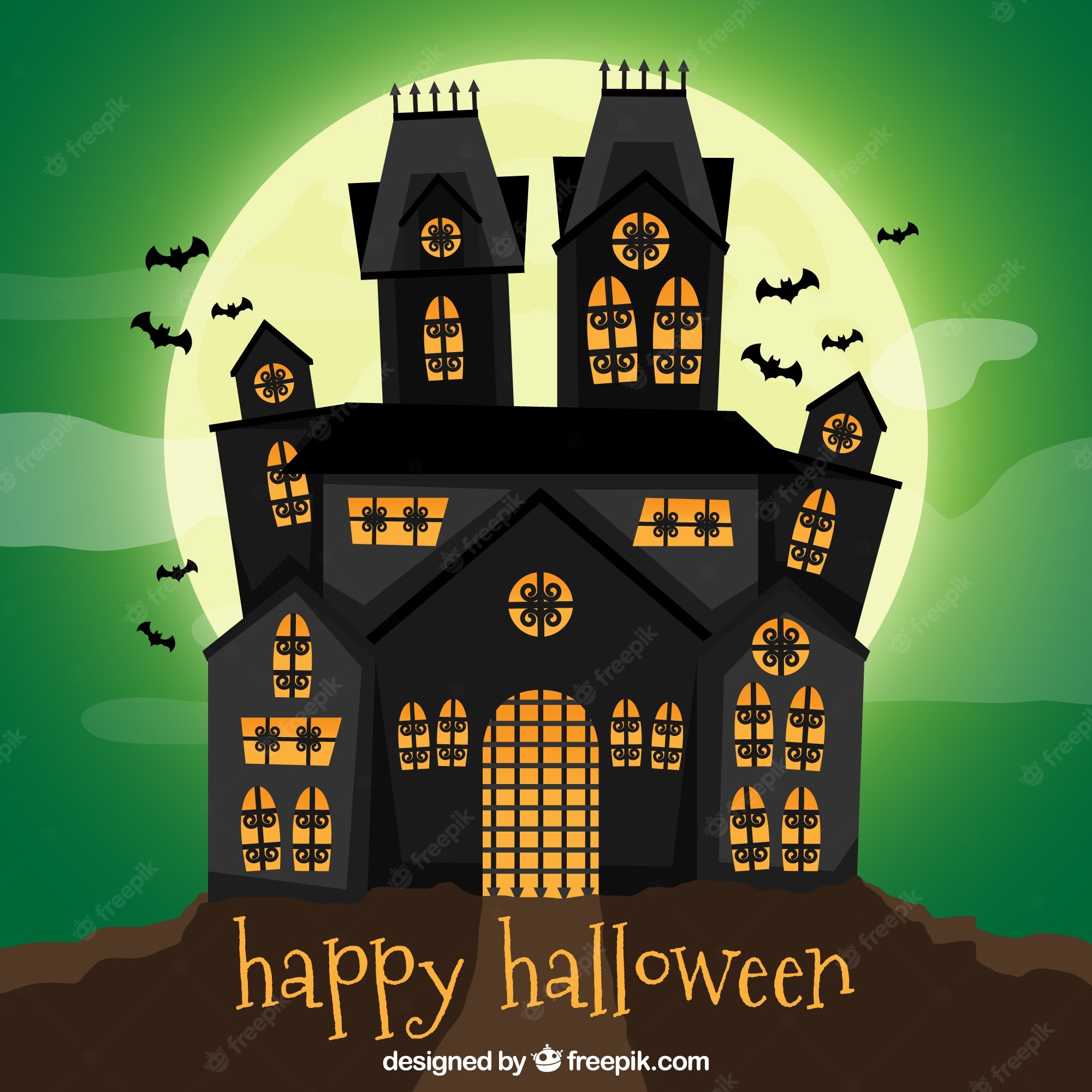 Halloween Haunted House Wallpapers