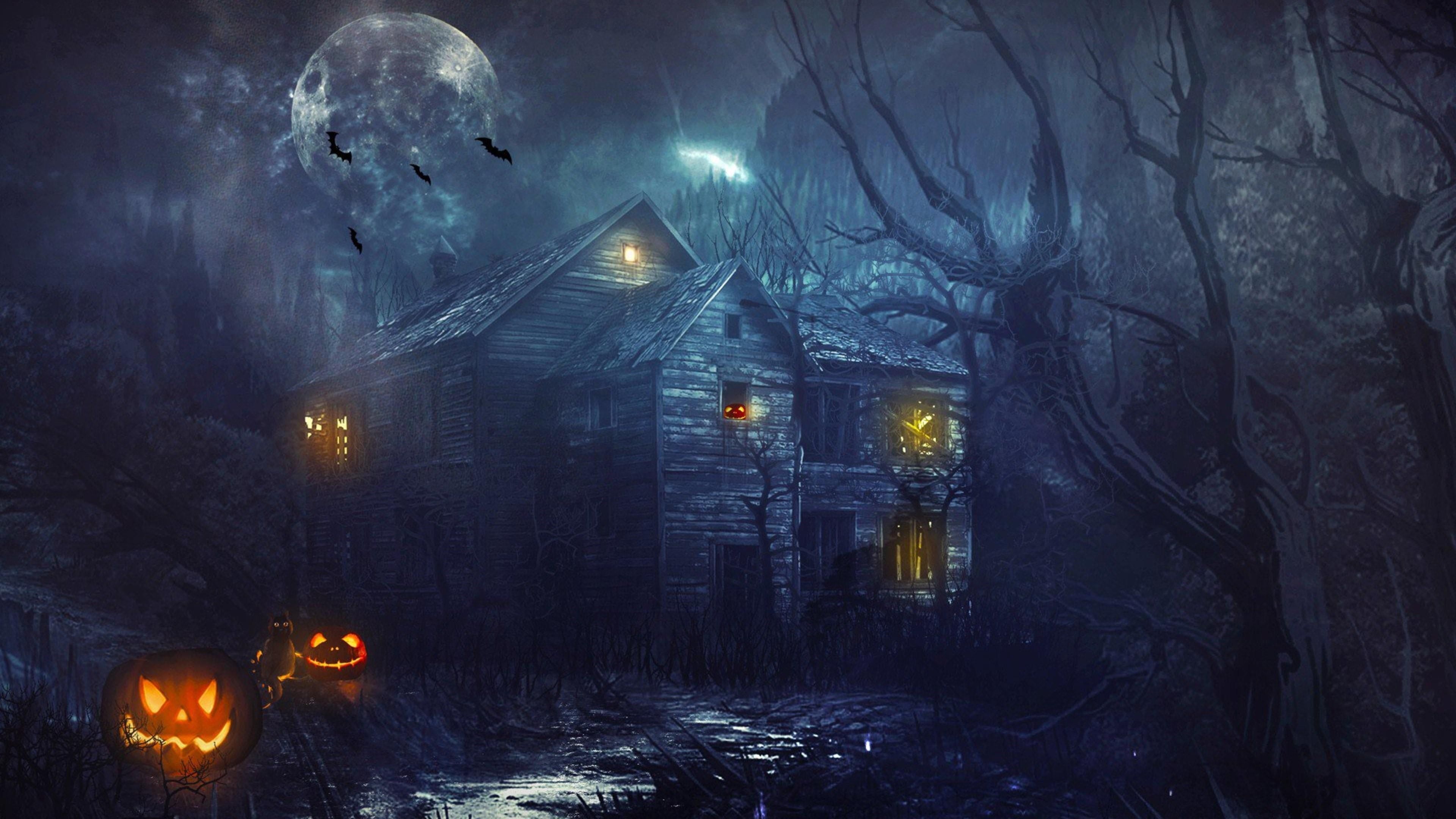 Halloween Haunted House Wallpapers