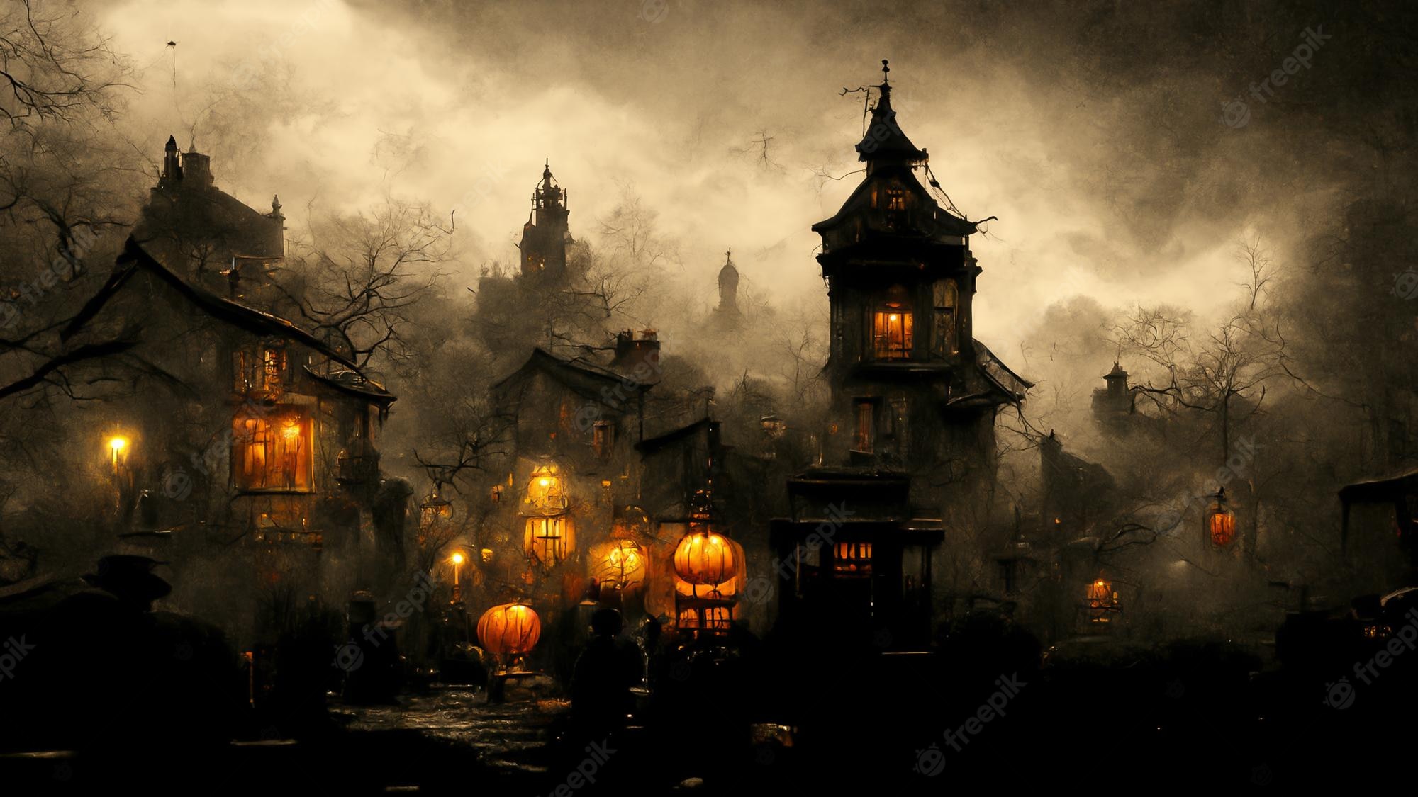 Halloween Haunted House Wallpapers