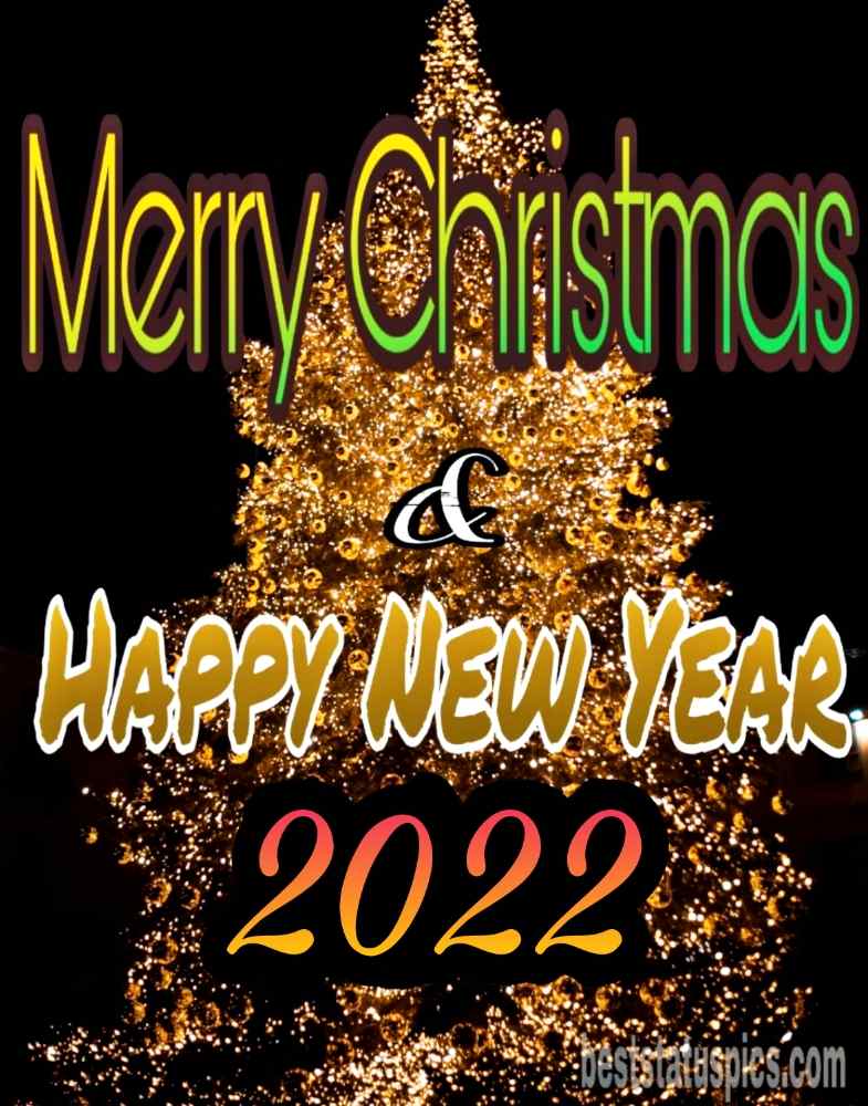 Happy New Year Merry Christmas 2021 Greeting Wallpapers