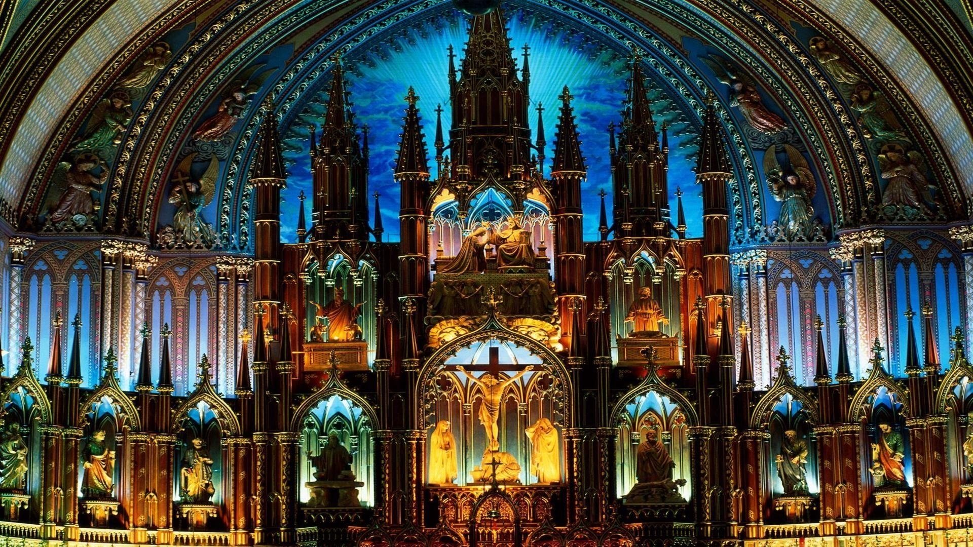 Notre Dame Basilica In Montreal Wallpapers