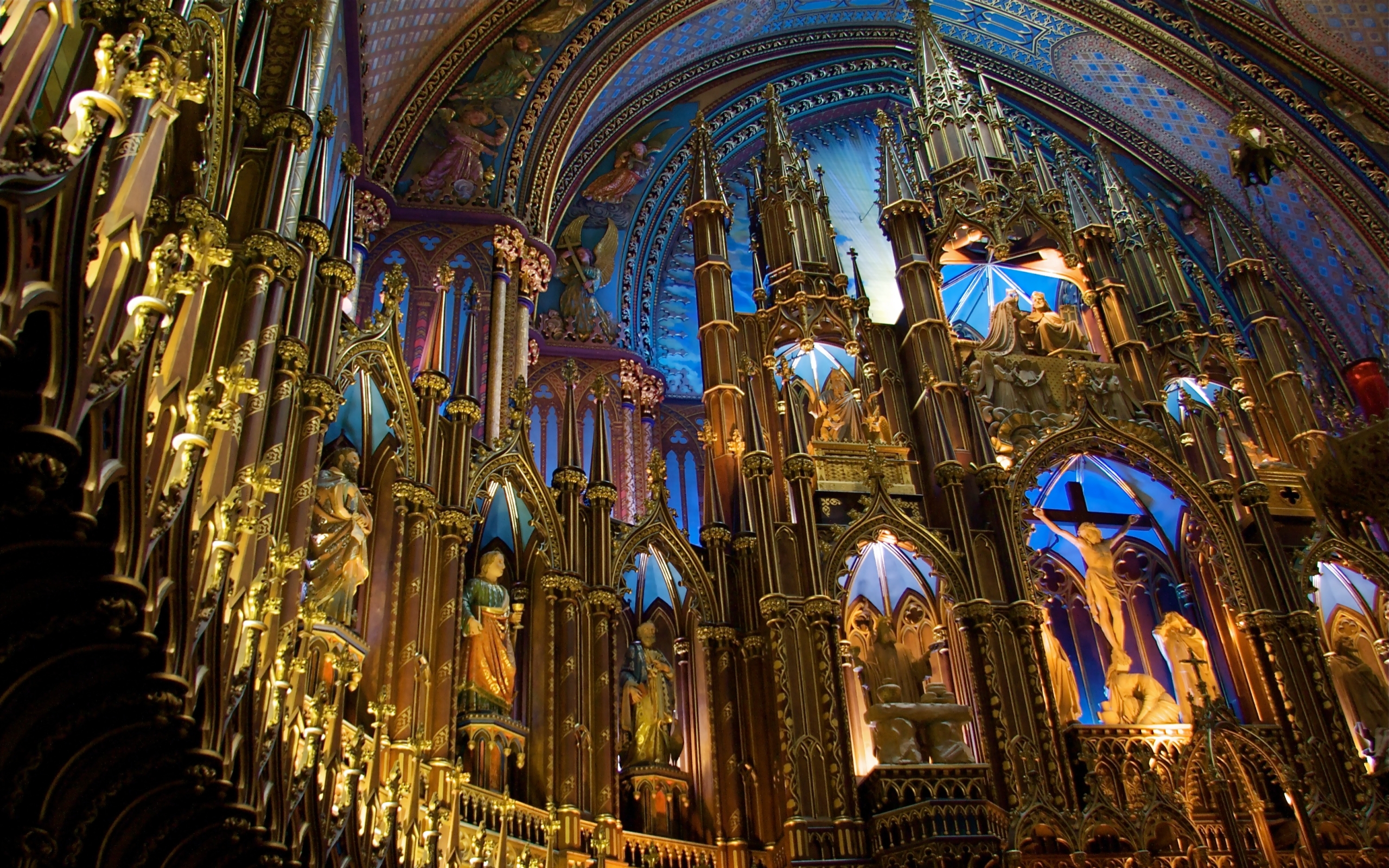 Notre Dame Basilica In Montreal Wallpapers