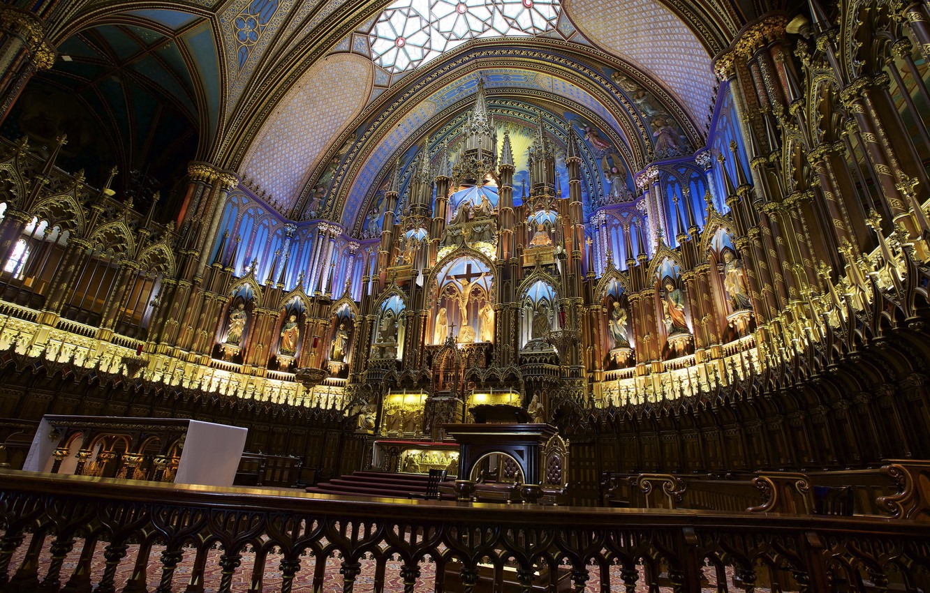 Notre Dame Basilica In Montreal Wallpapers