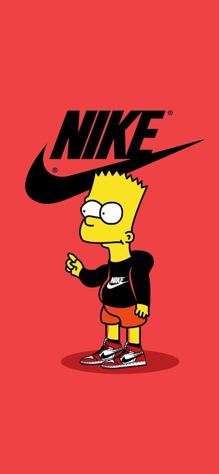 Nike Bart Simpson Iphone Wallpapers