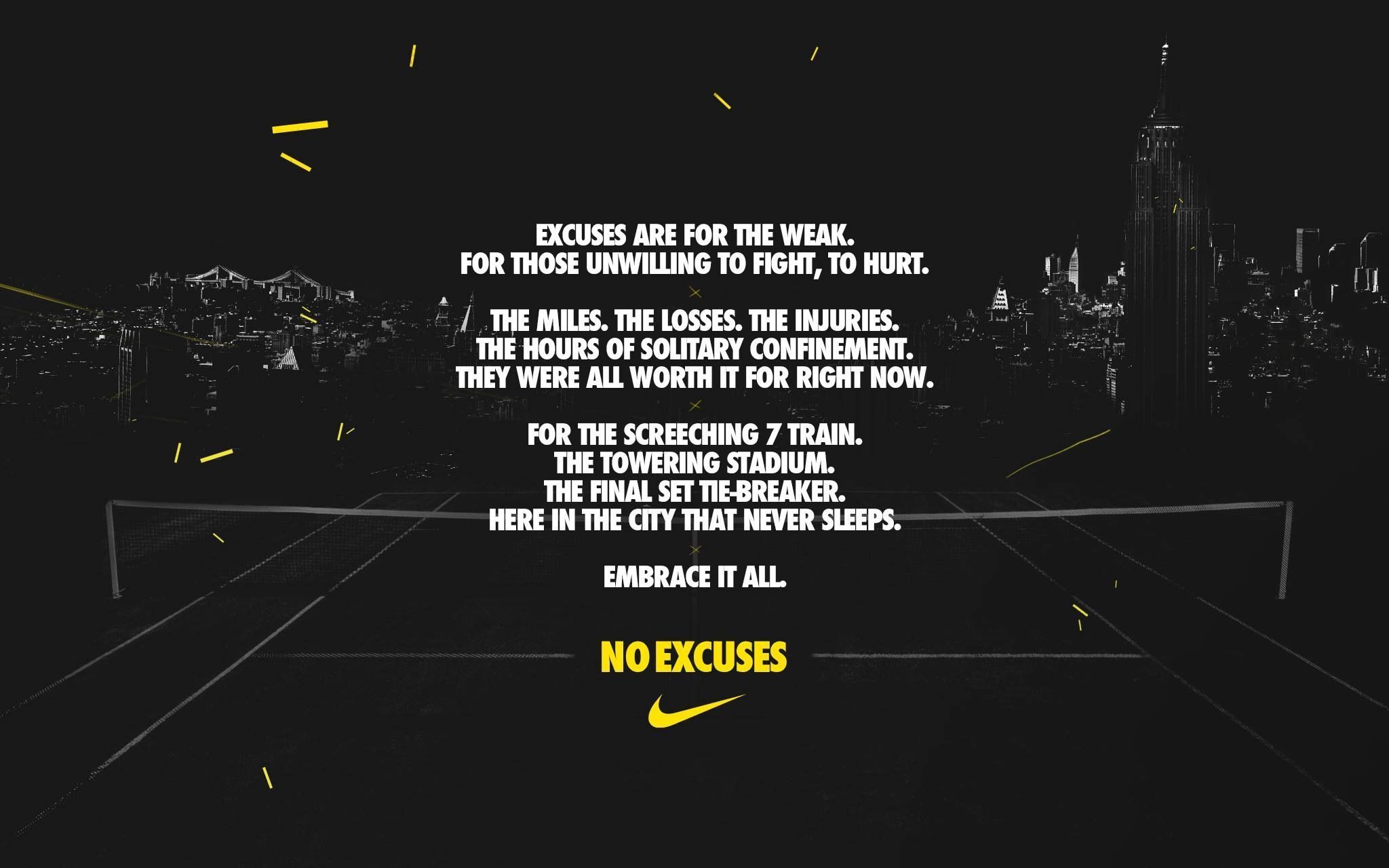 Nike No Excuses Wallpapers