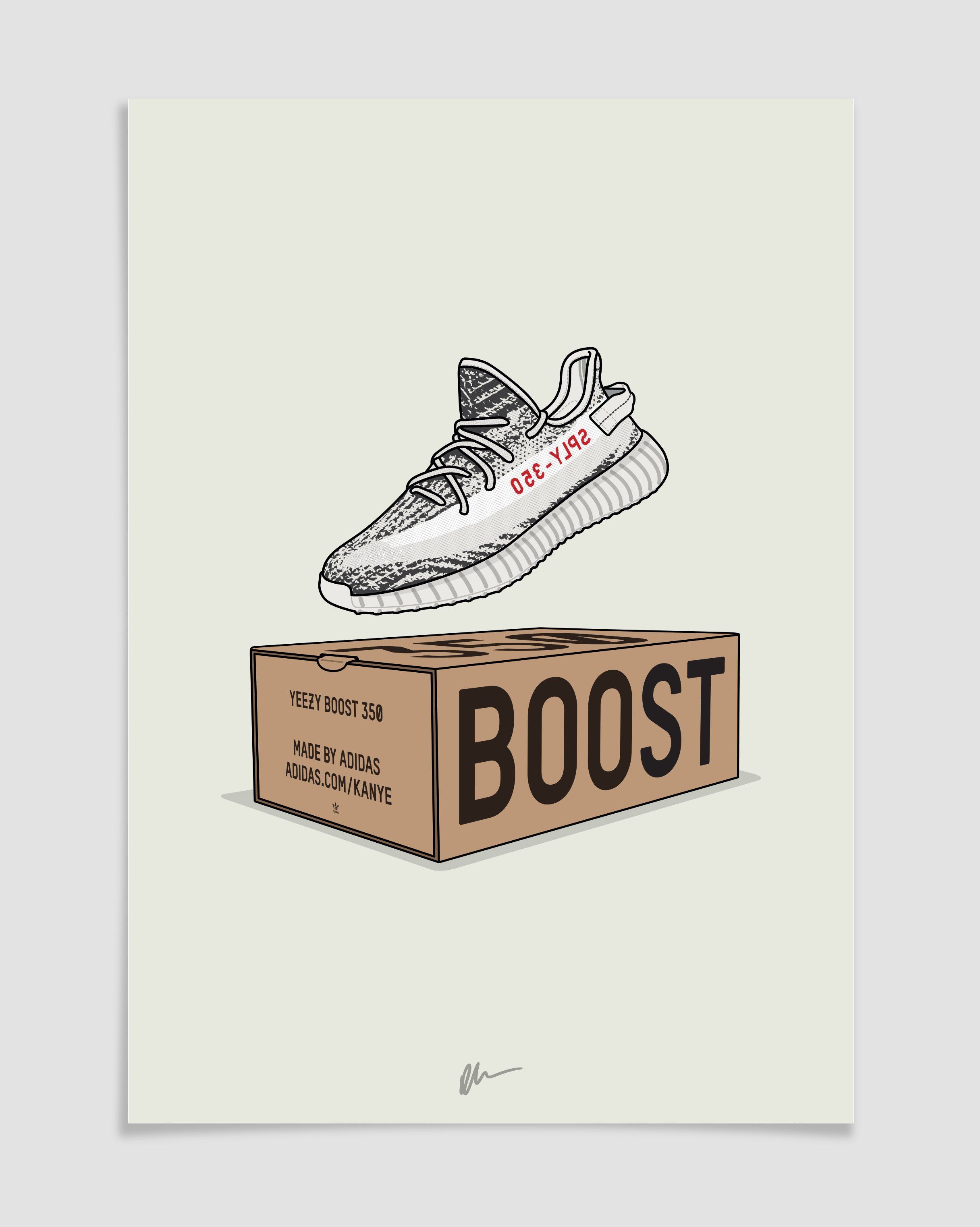 Yeezy Boost 350 Cartoon Wallpapers