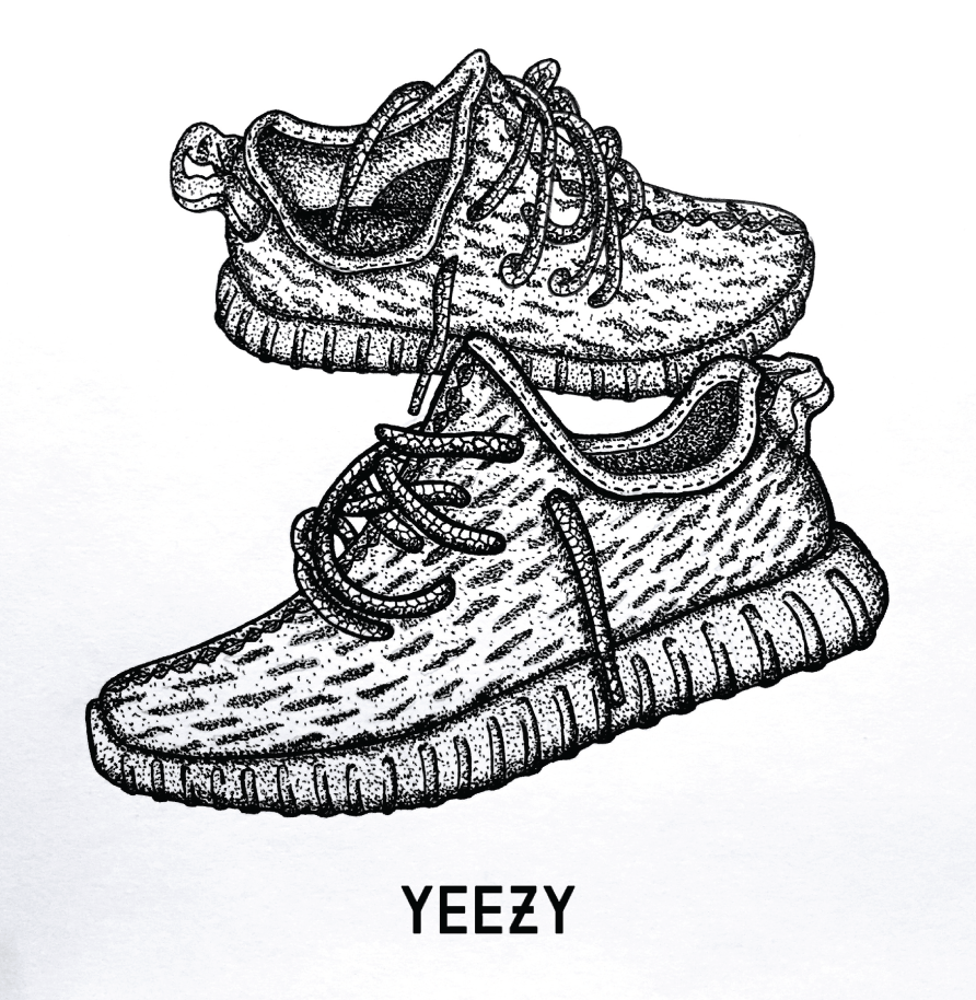 Yeezy Boost 350 Cartoon Wallpapers