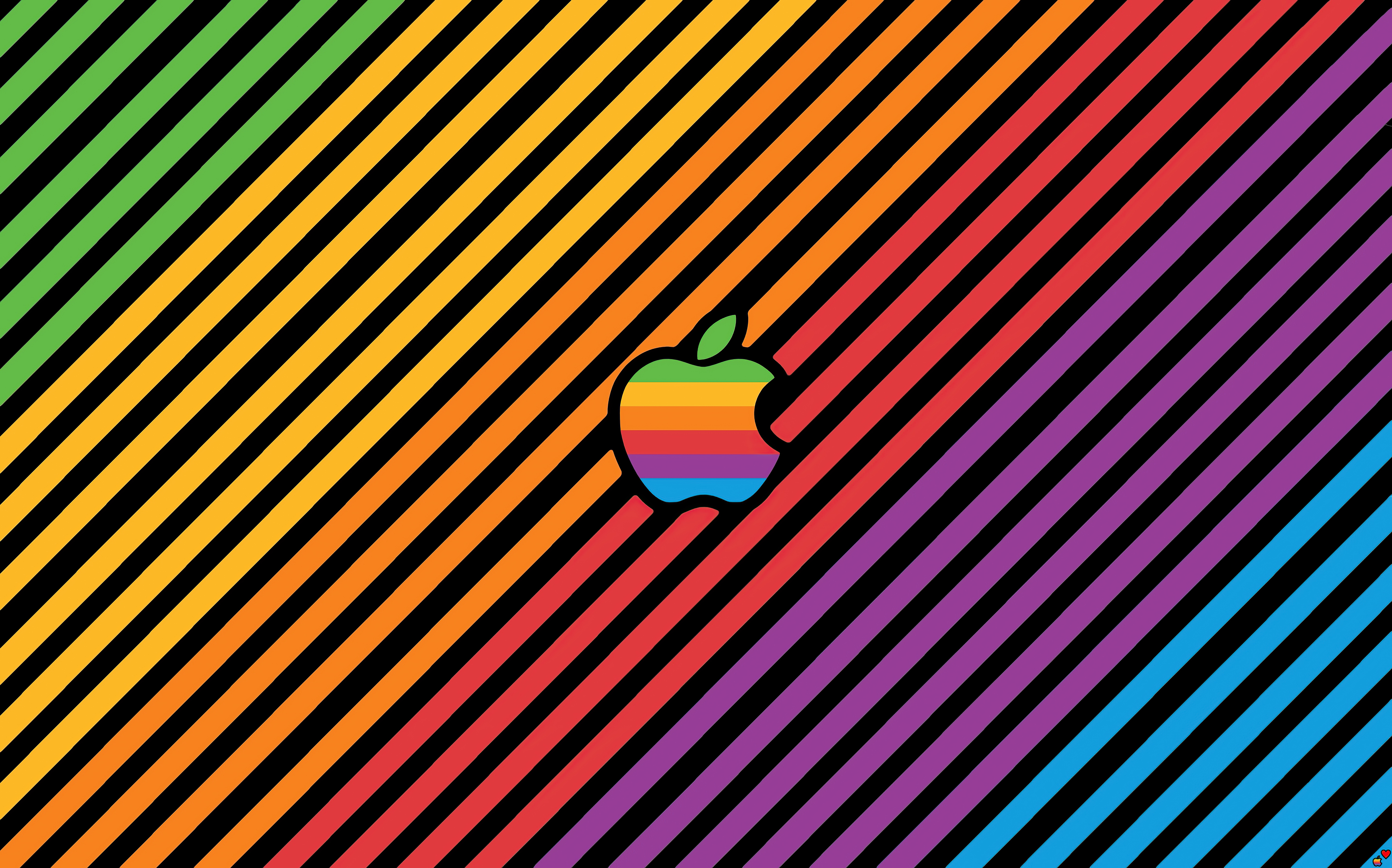 Apple Time Flies Pattern Wallpapers