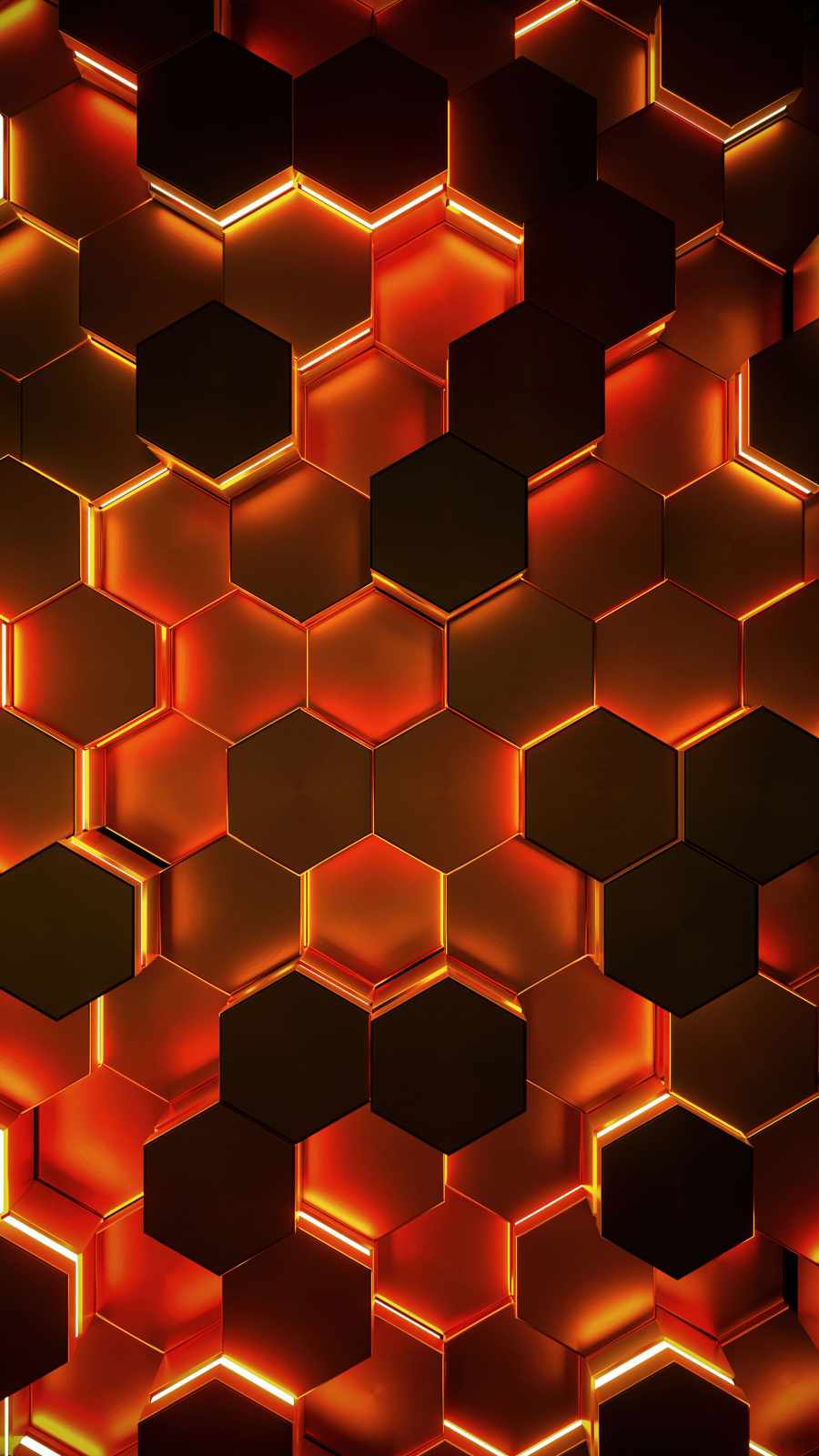 Hexagona Apple Rainbow Ios 11 Wallpapers