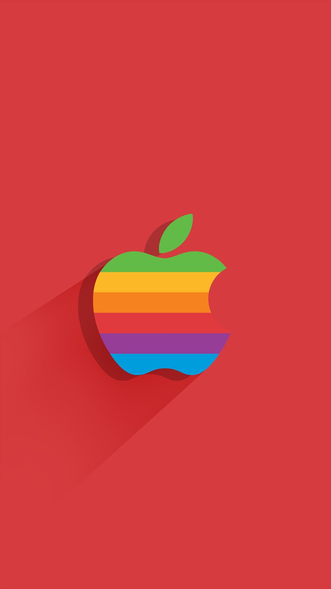 Hexagona Apple Rainbow Ios 11 Wallpapers