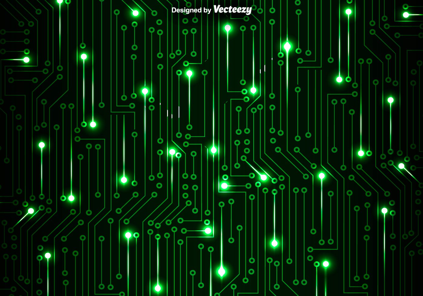 Simple Green Circuit Wallpapers