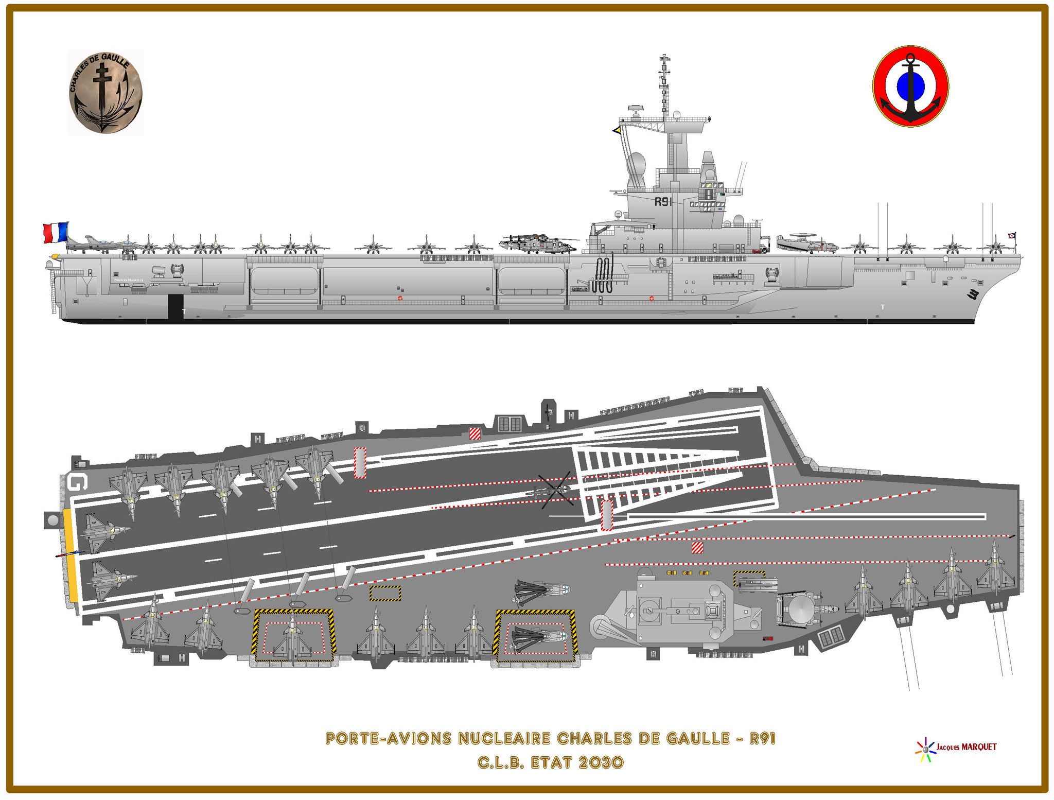 French Aircraft Carrier Charles De Gaulle (R91) Wallpapers