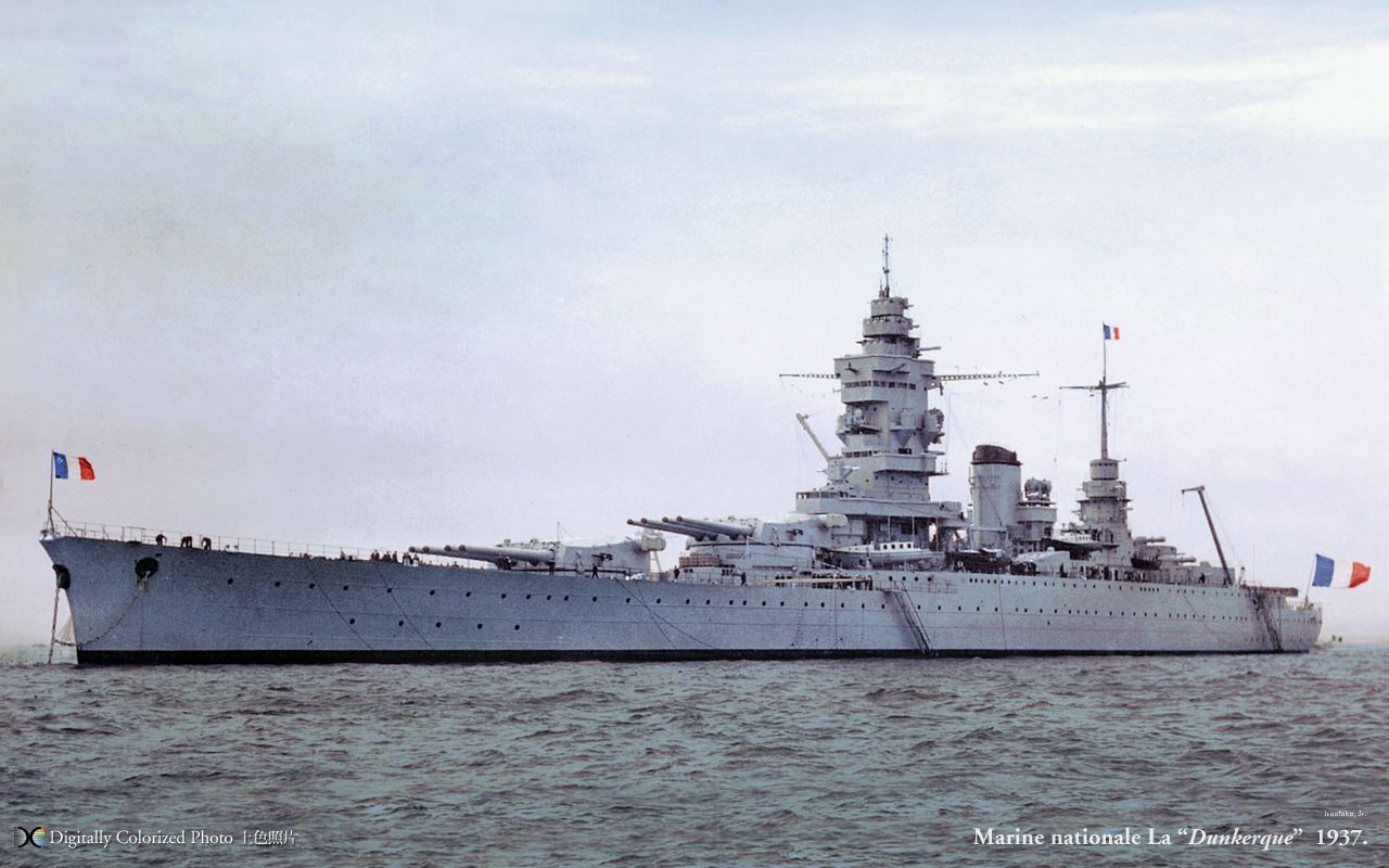 French Battleship Dunkerque Wallpapers