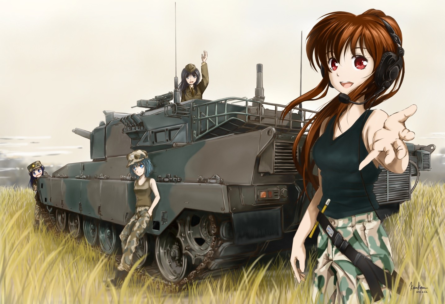 Military Uniform Girl Anime Wallpapers