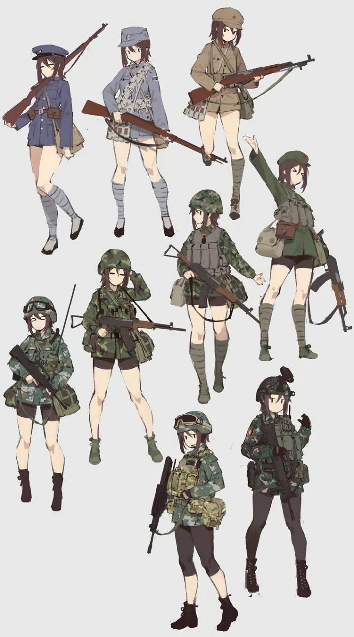 Military Uniform Girl Anime Wallpapers