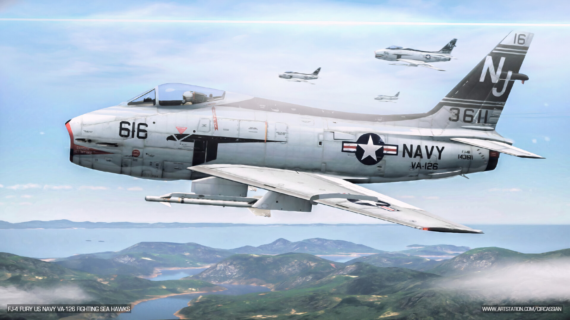 North American Fj-4 Fury Wallpapers