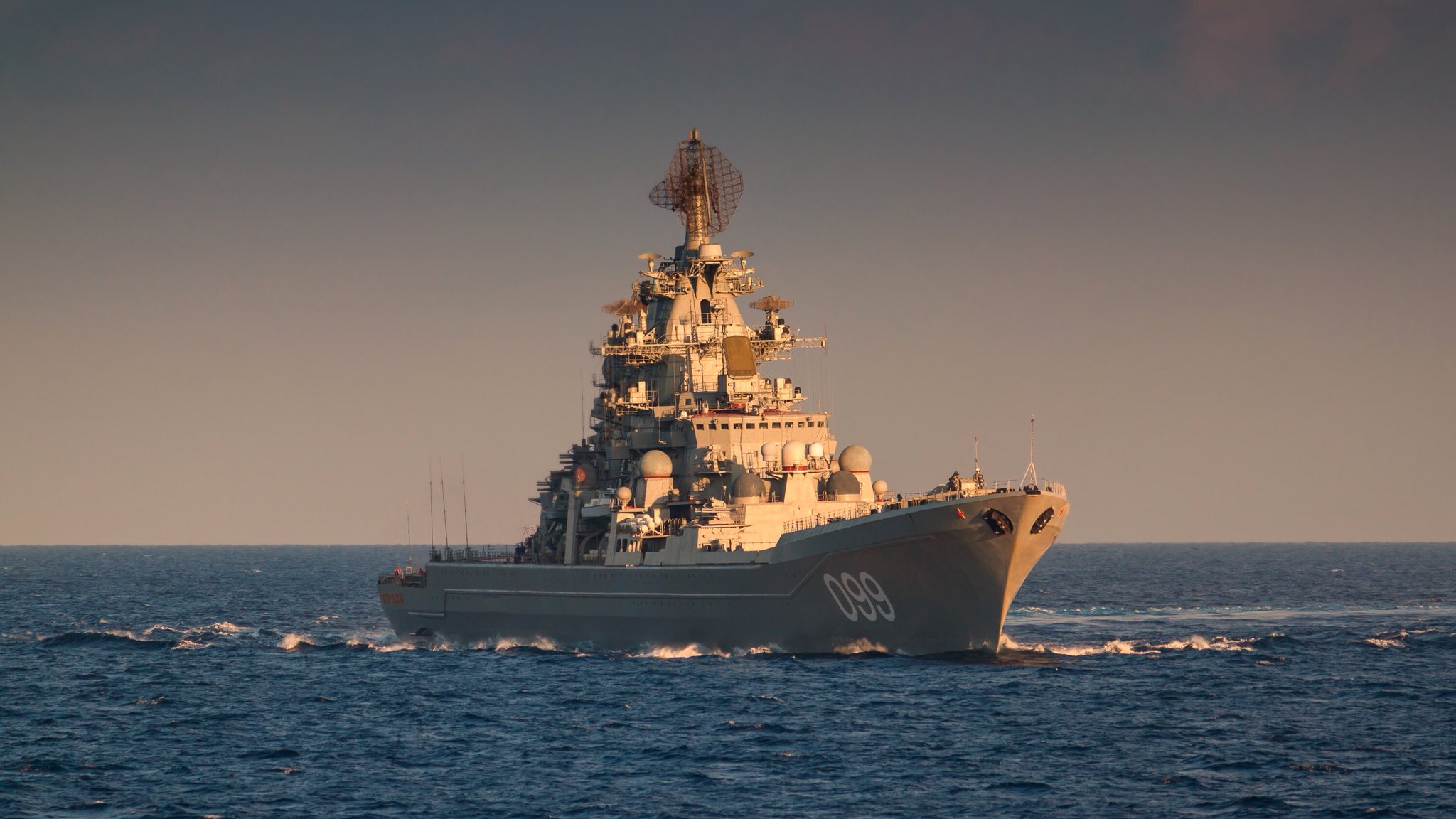 Russian Battlecruiser Petr Velikiy Wallpapers