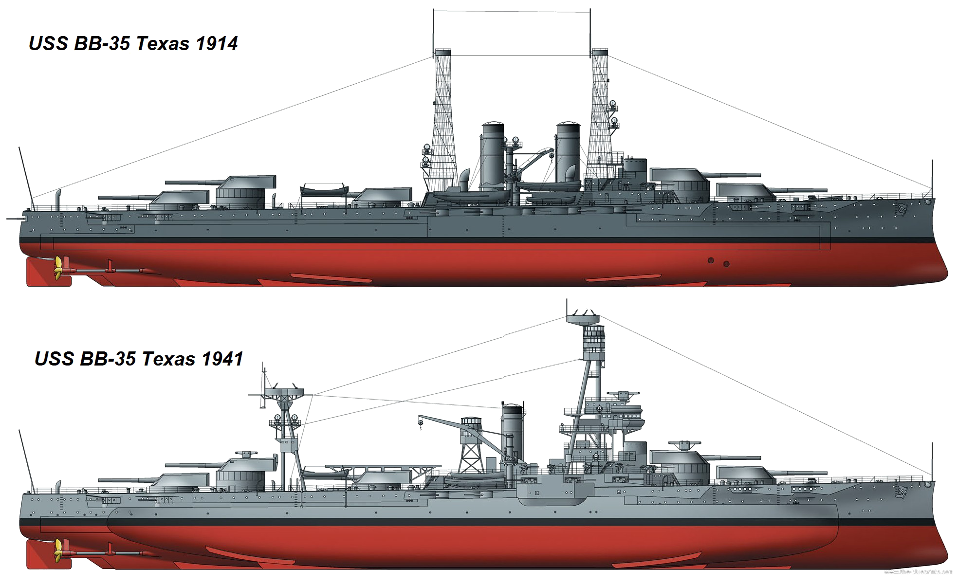 Uss Texas (Bb-35) Wallpapers