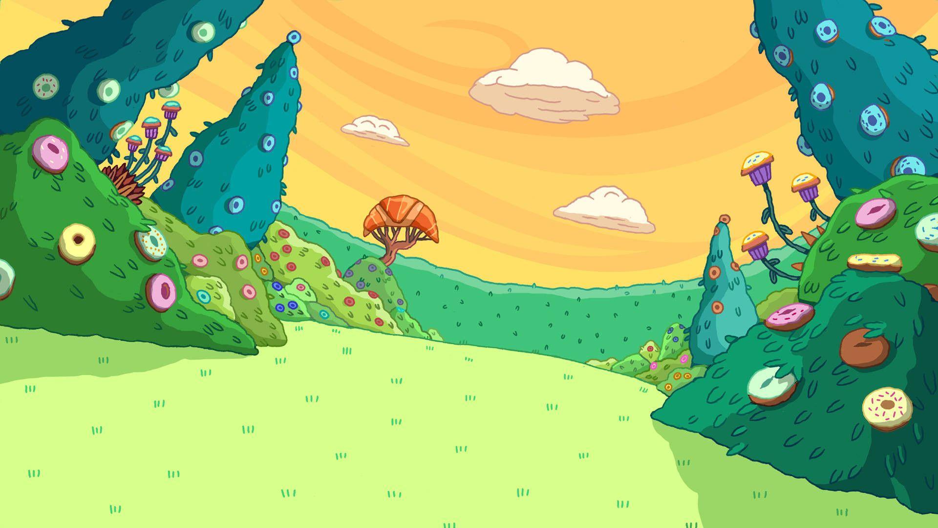 Adventure Time Landscapes Wallpapers