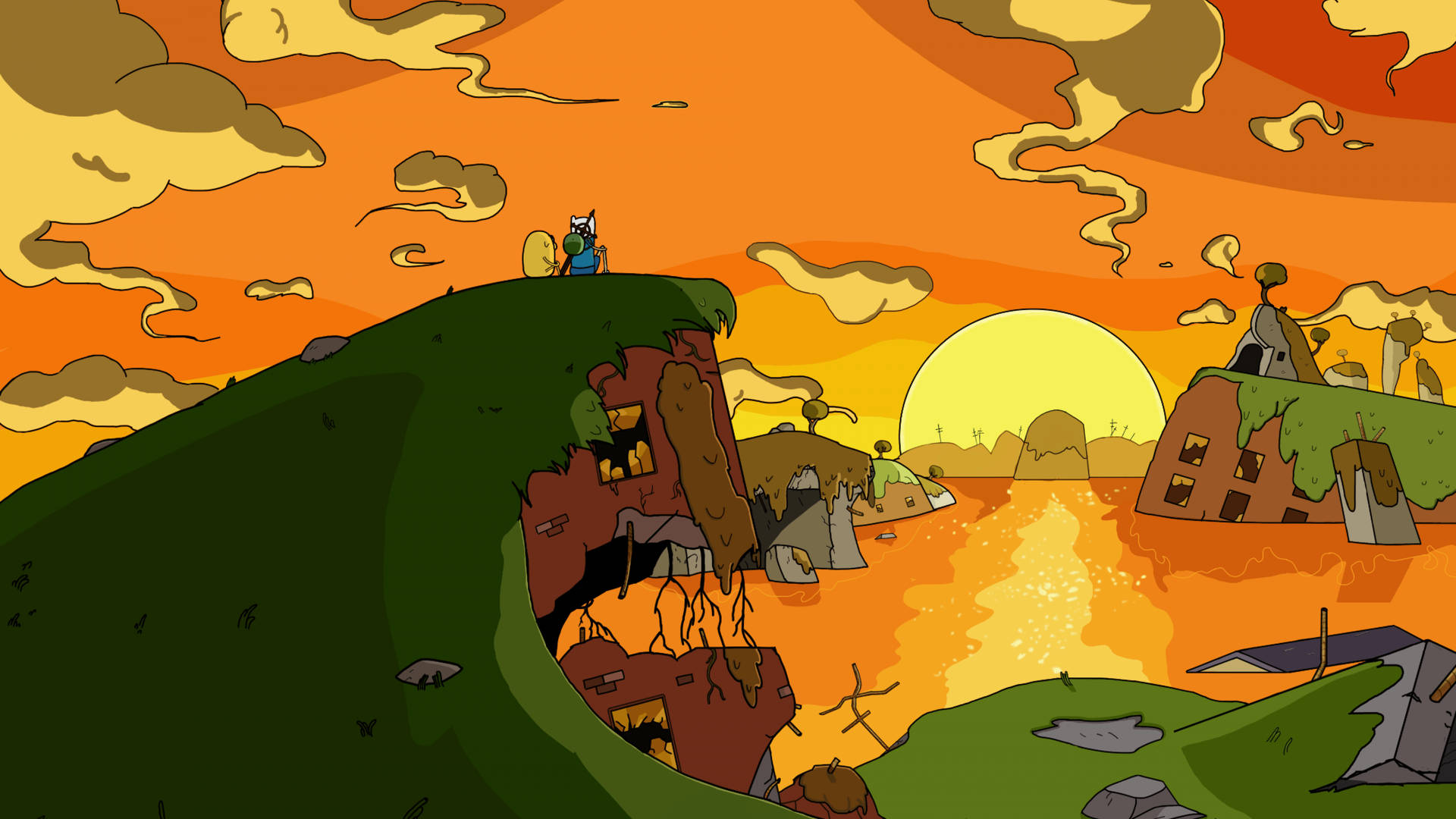 Adventure Time Landscapes Wallpapers