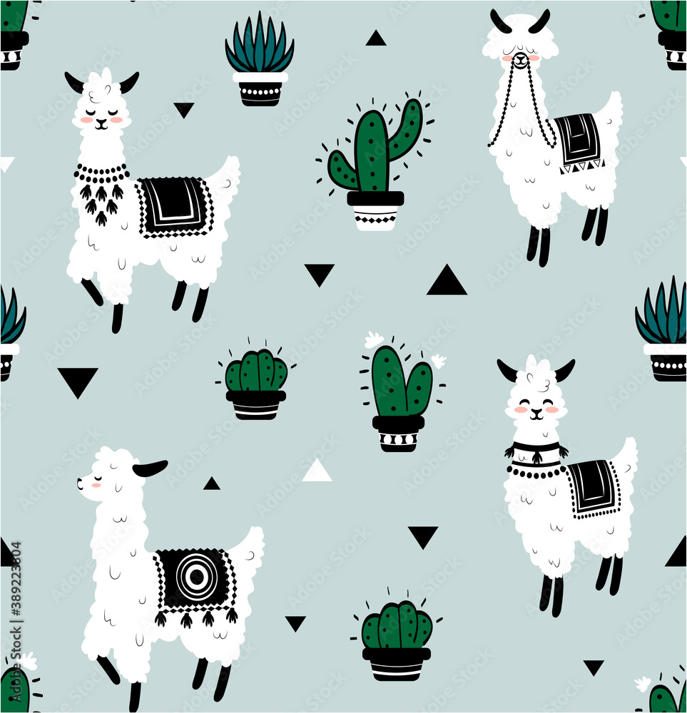 Cartoon Alpaca Wallpapers