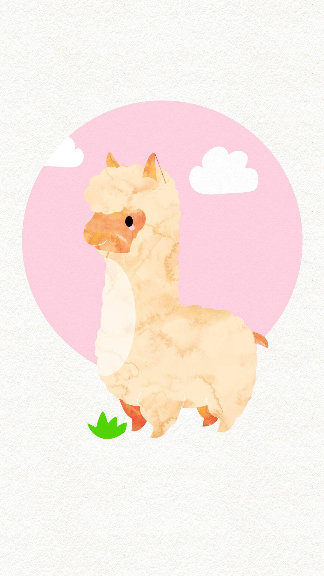 Cartoon Alpaca Wallpapers