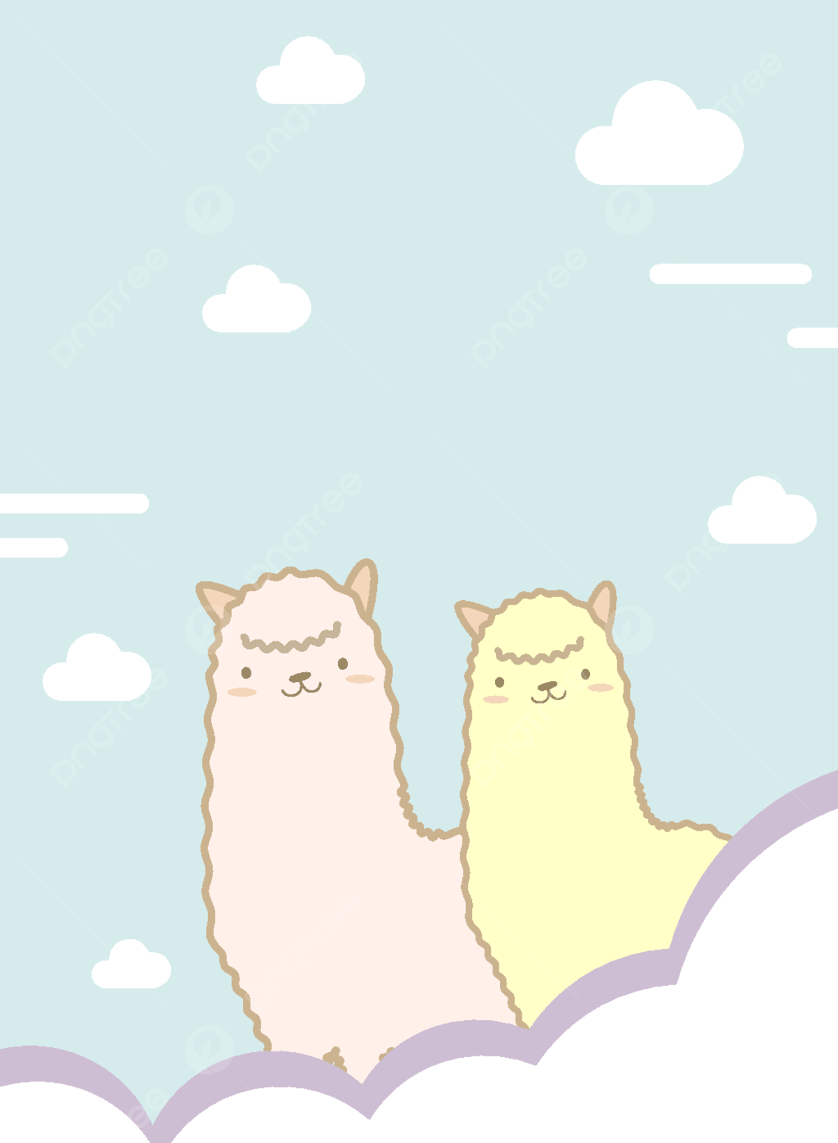 Cartoon Alpaca Wallpapers