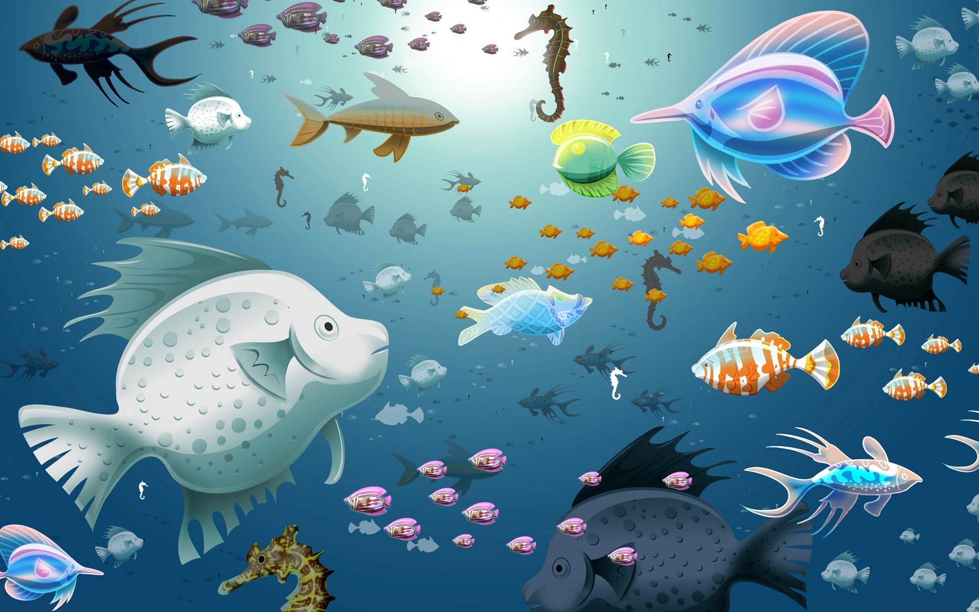 Cartoon Aquarium Wallpapers