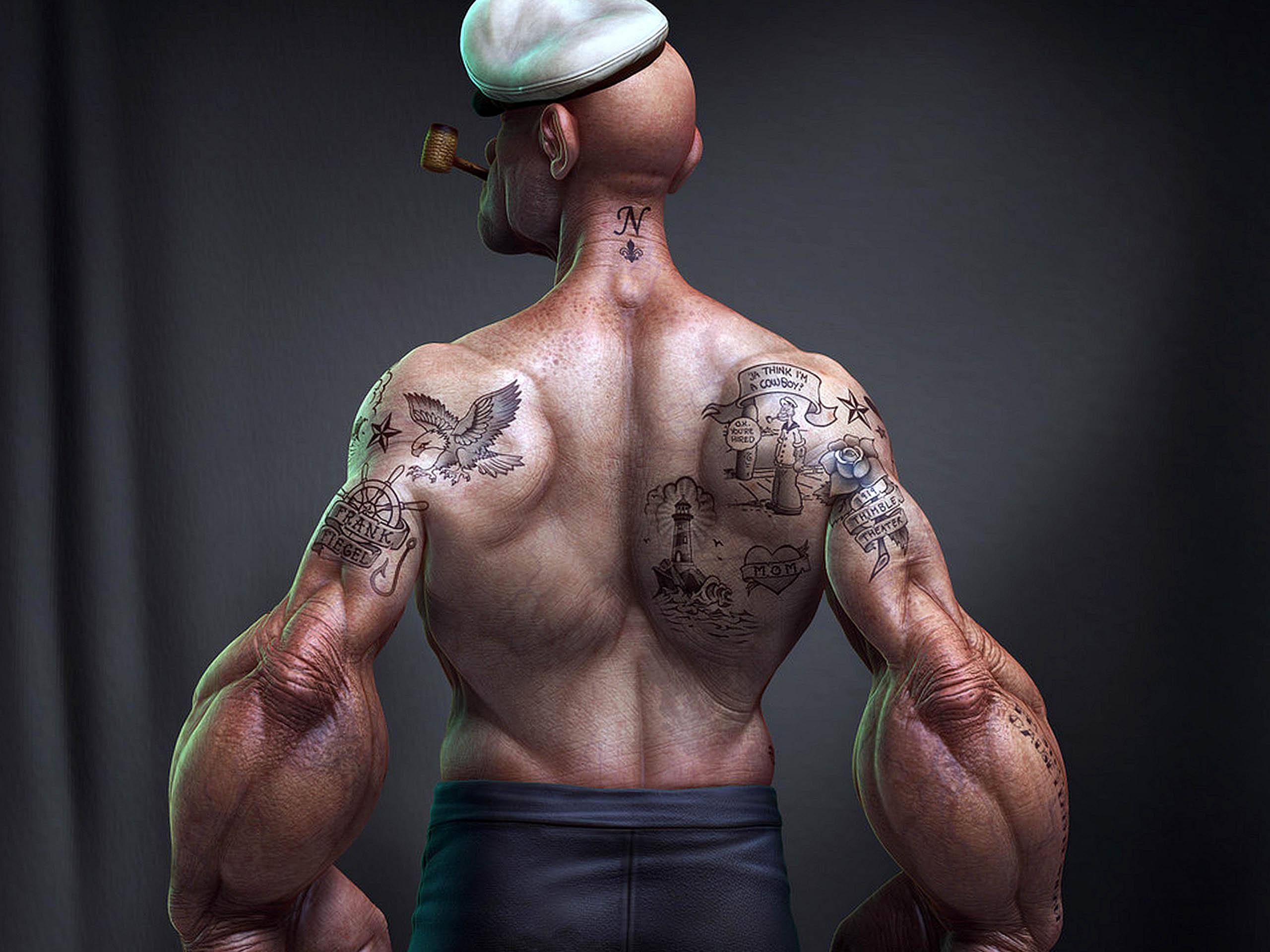 Cartoon Bodybuilder Wallpapers