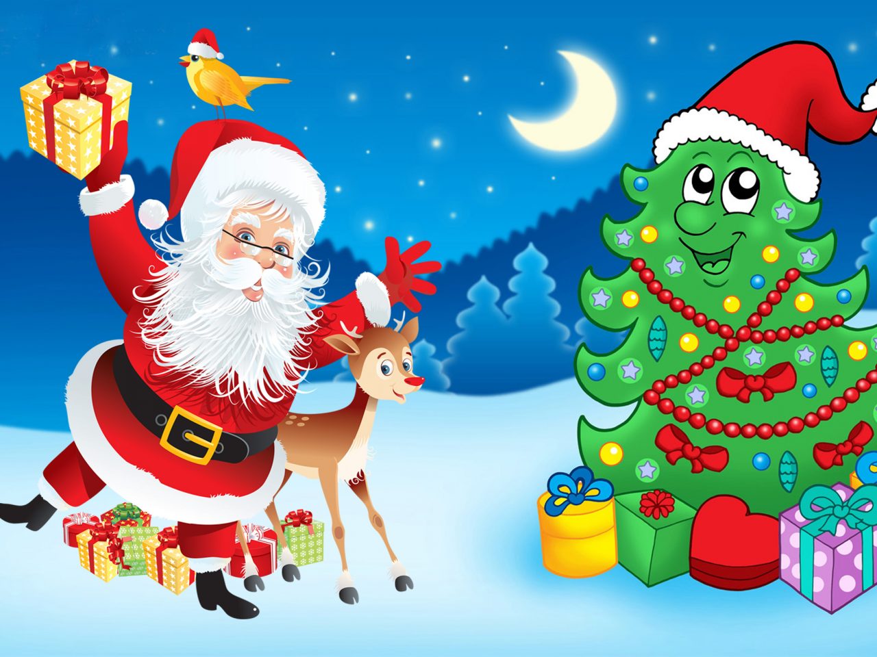 Cartoon Christmas Wallpapers