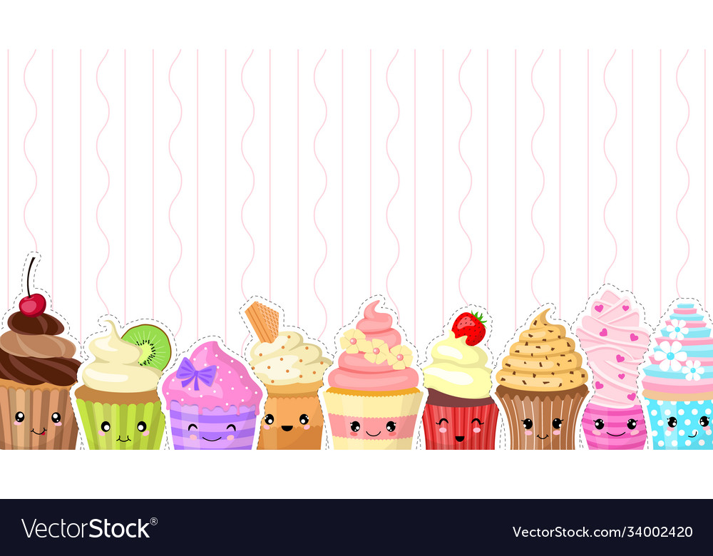 Cartoon Cupcake Wallpapers