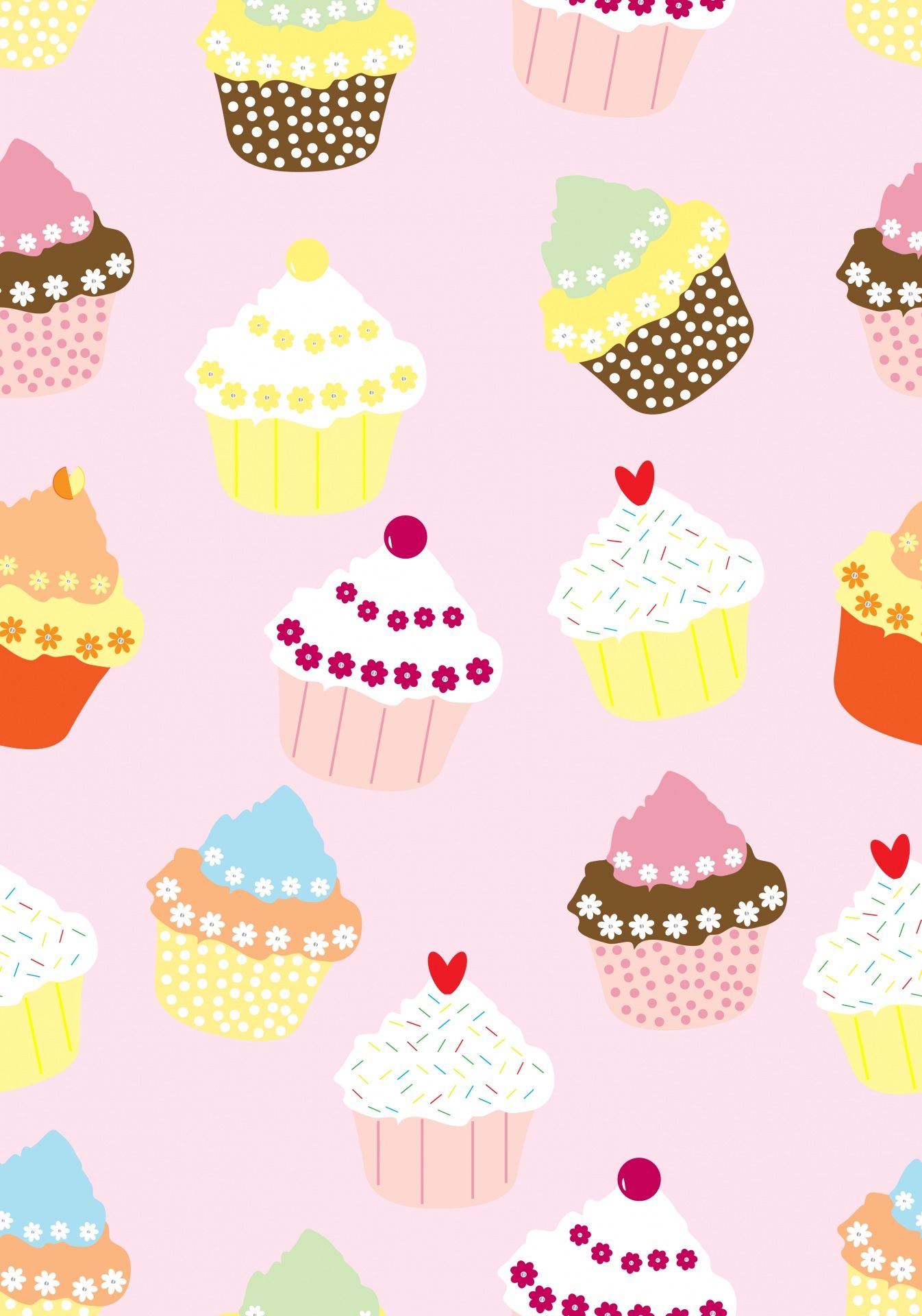 Cartoon Cupcake Wallpapers