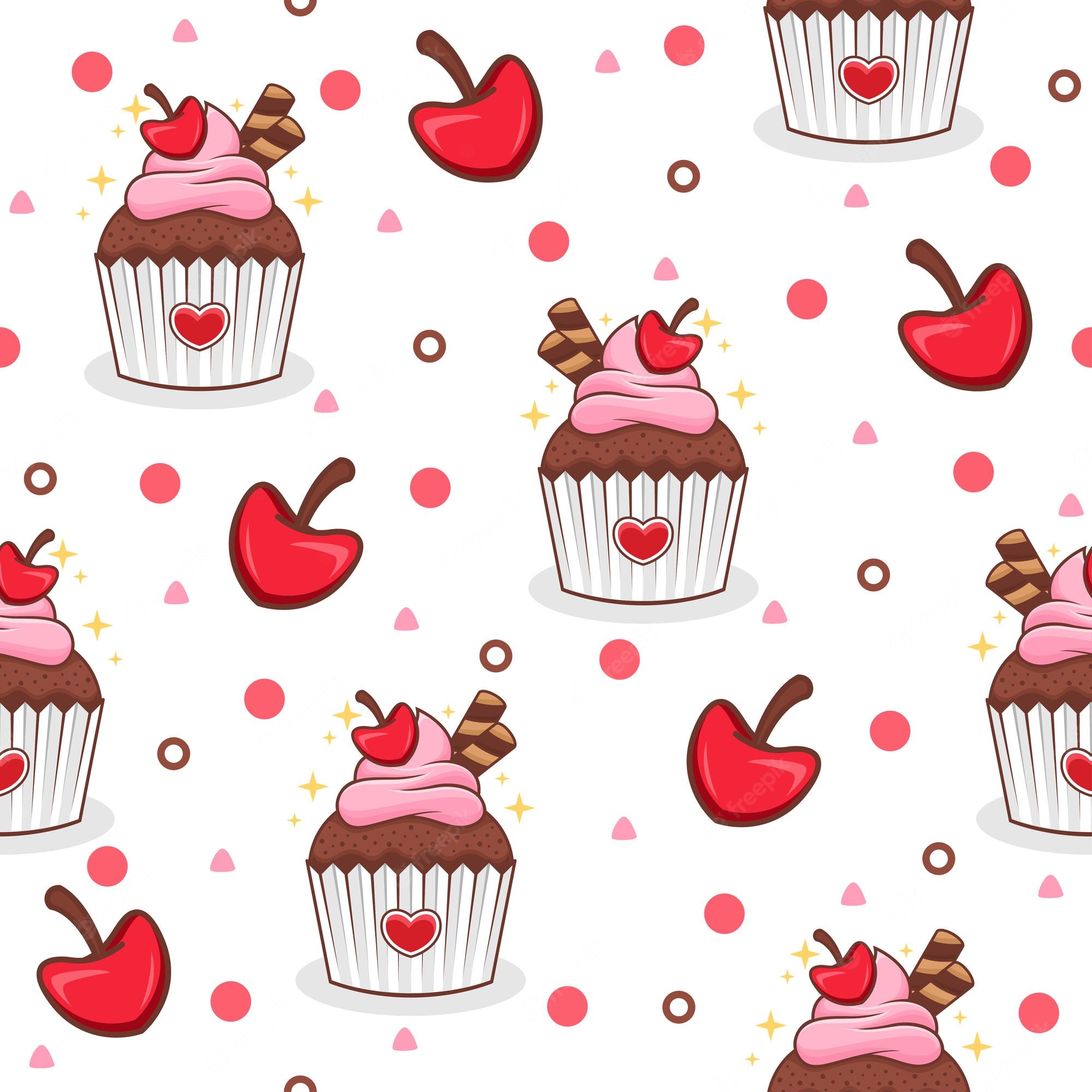 Cartoon Cupcake Wallpapers