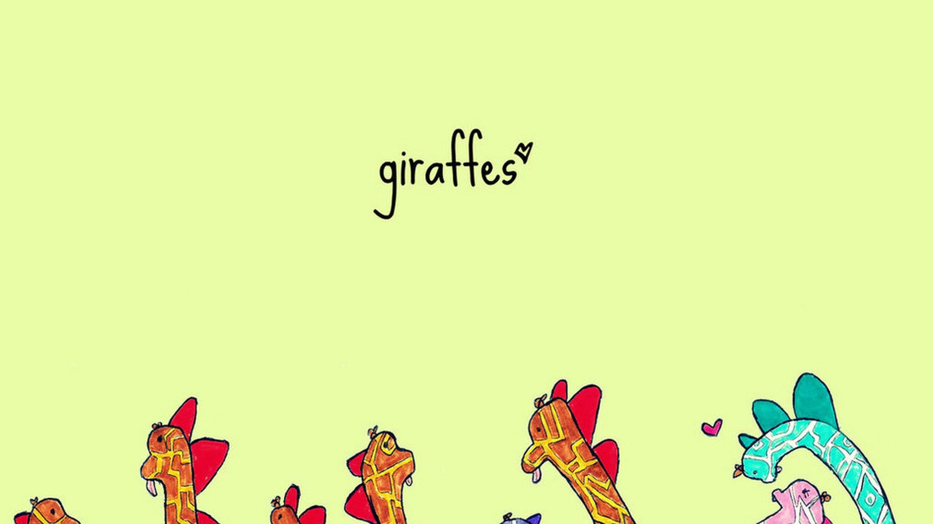 Cartoon Giraffe Wallpapers