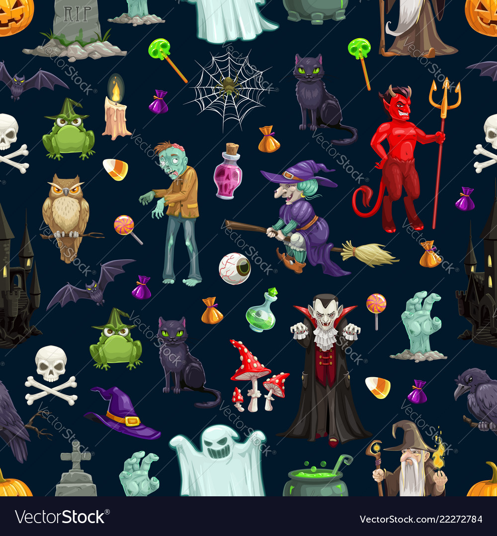 Cartoon Halloween Monsters Wallpapers