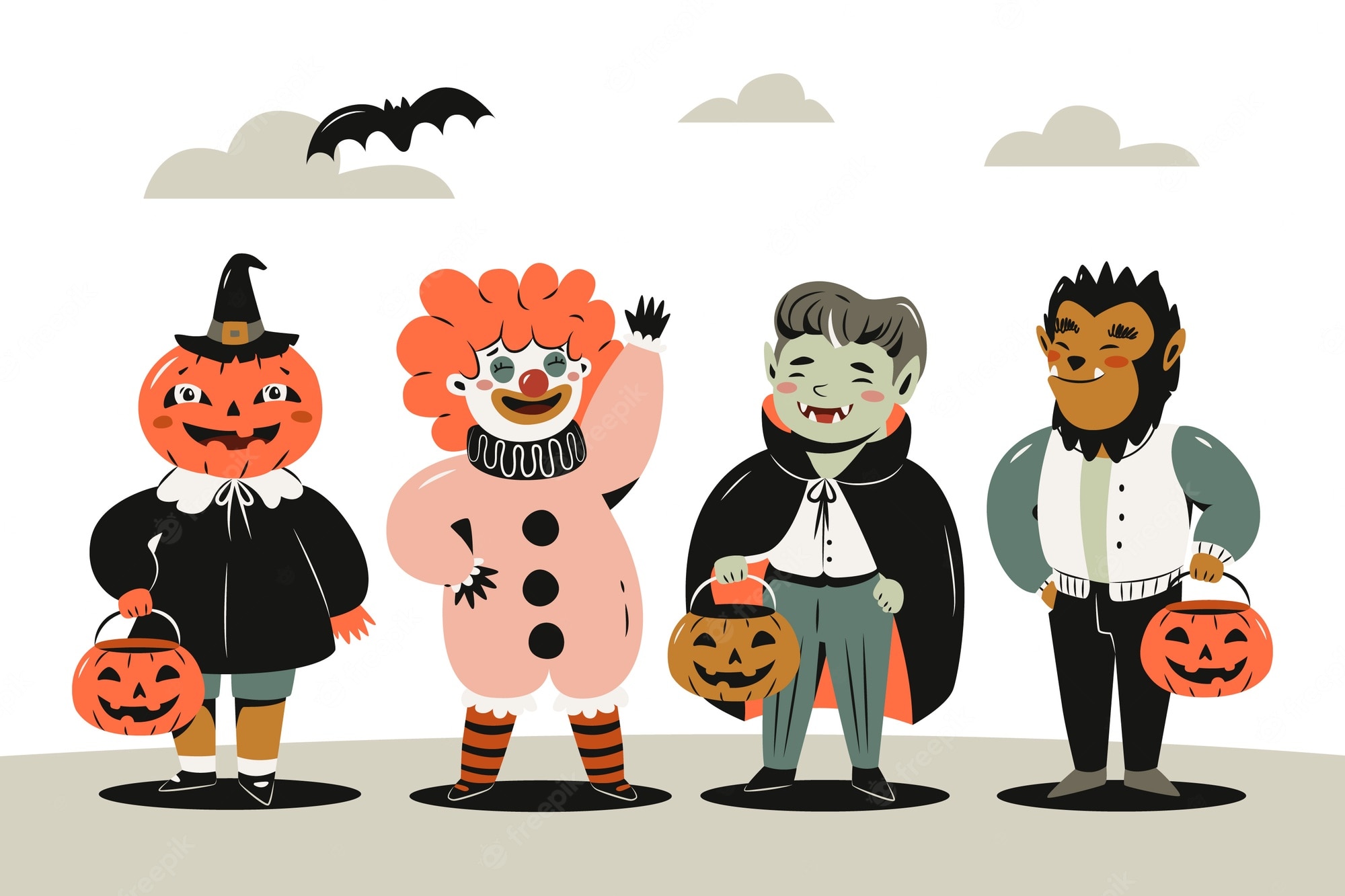 Cartoon Halloween Monsters Wallpapers