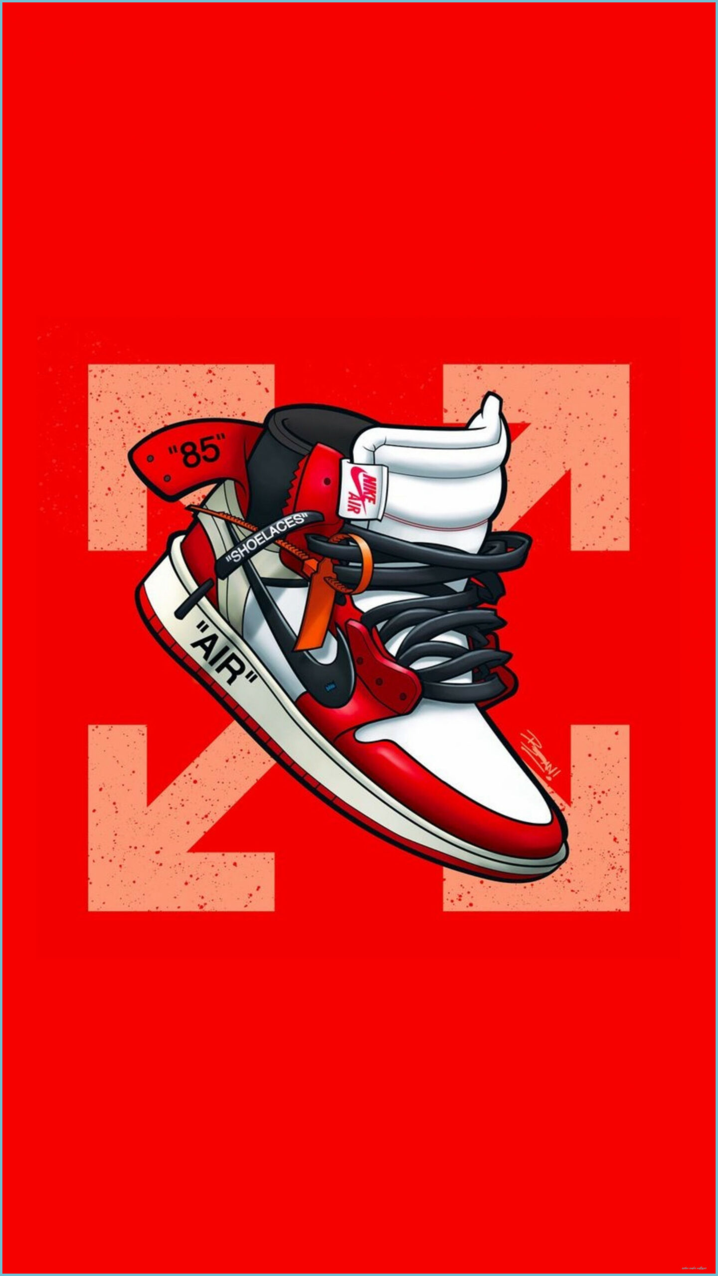 Cartoon Jordan Shoes Wallpapers