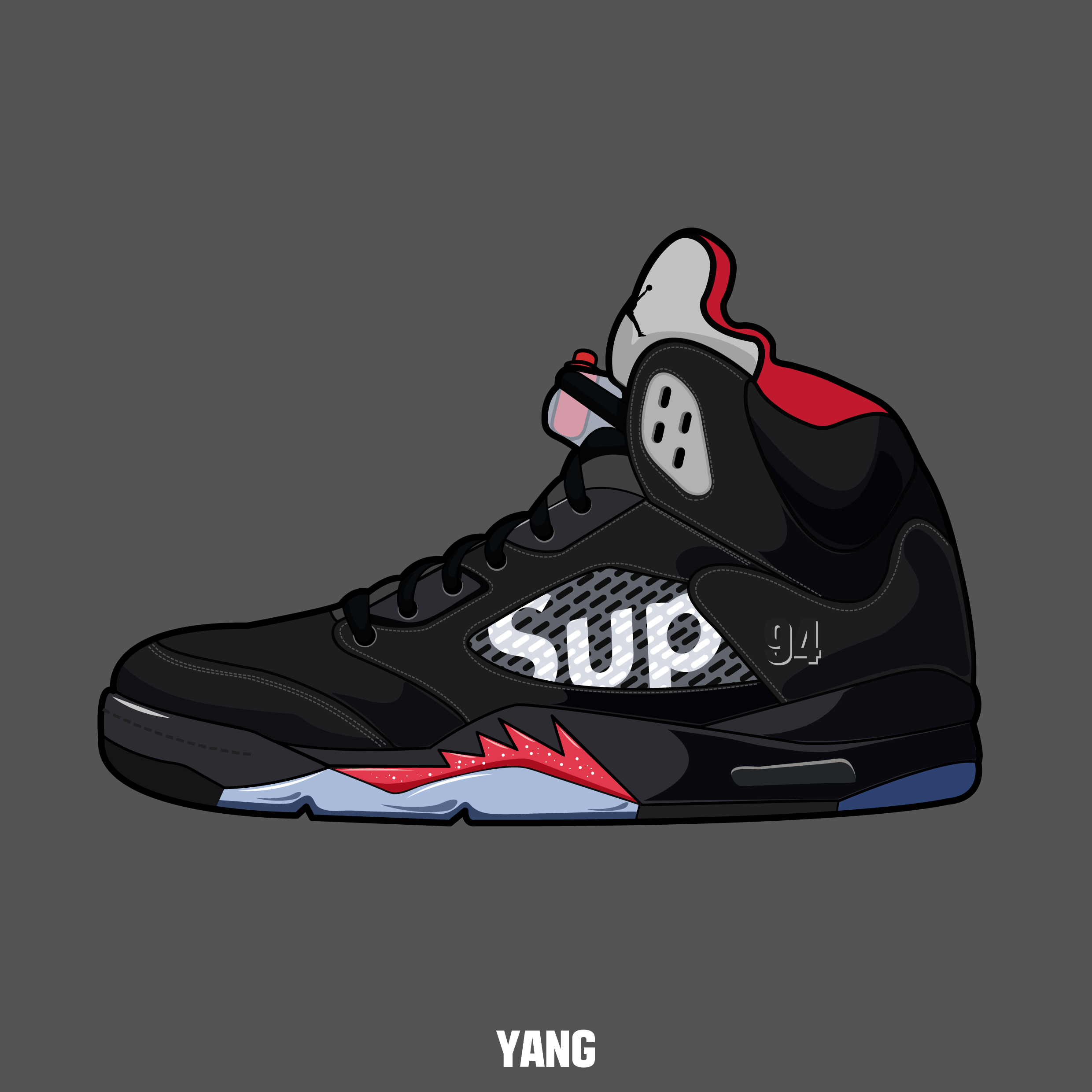 Cartoon Jordan Shoes Wallpapers