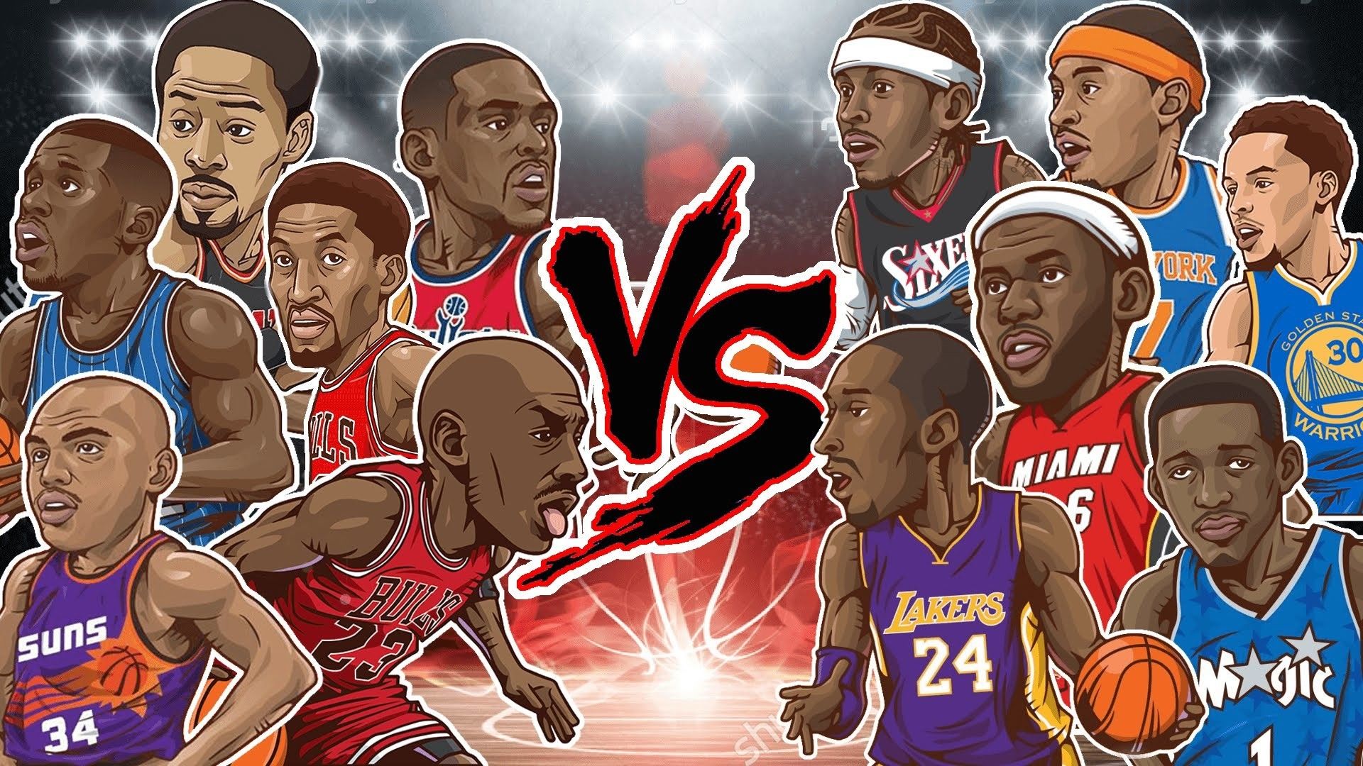 Cartoon Nba Players Wallpapers