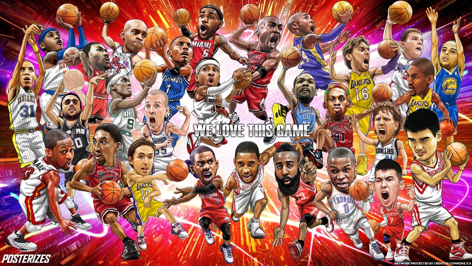 Cartoon Nba Players Wallpapers