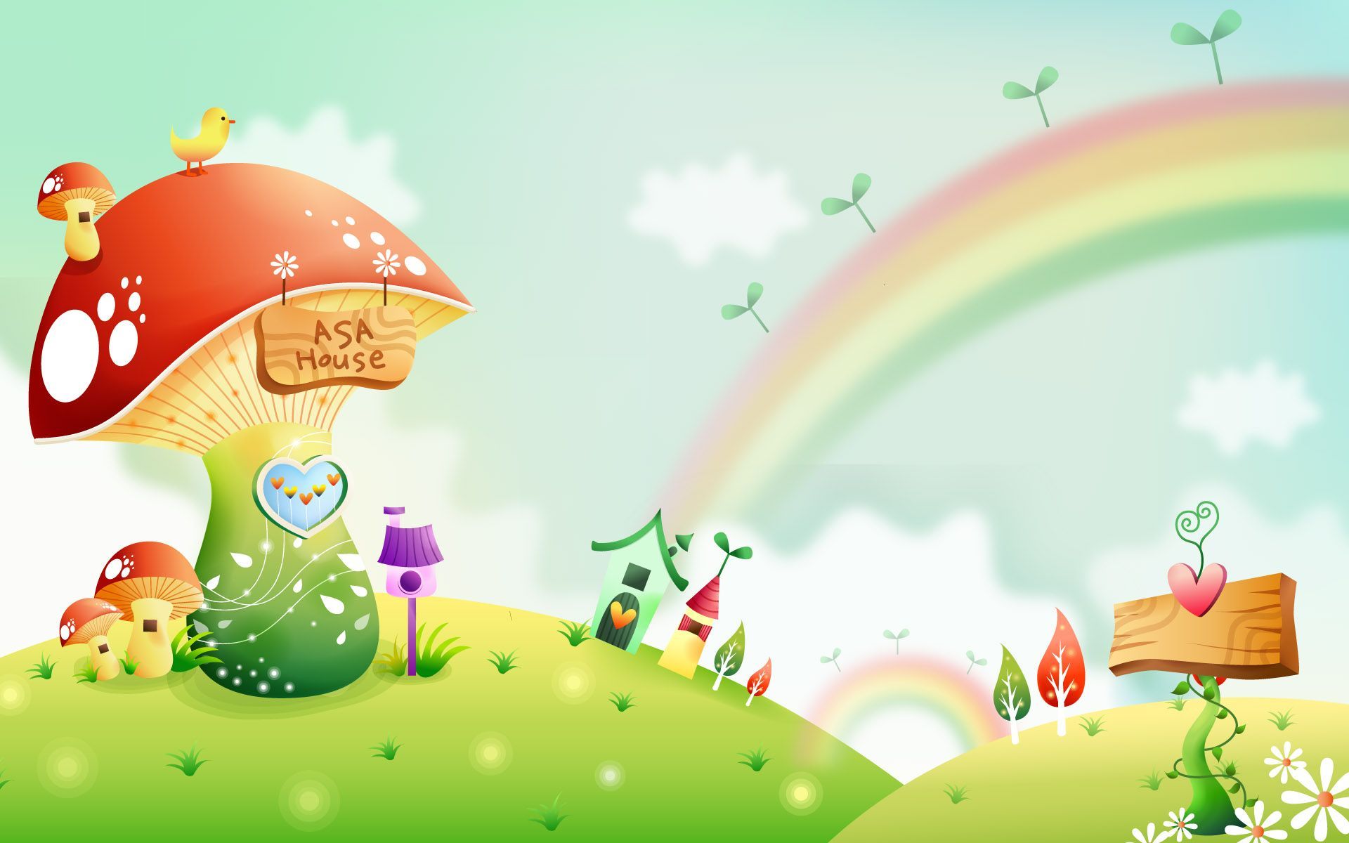 Cartoon Rainbow Wallpapers