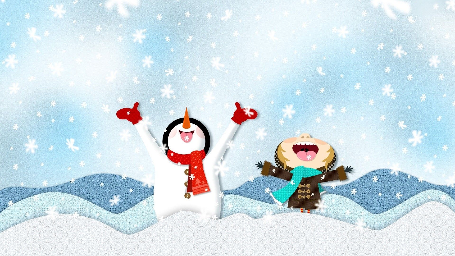 Cartoon Snow Wallpapers