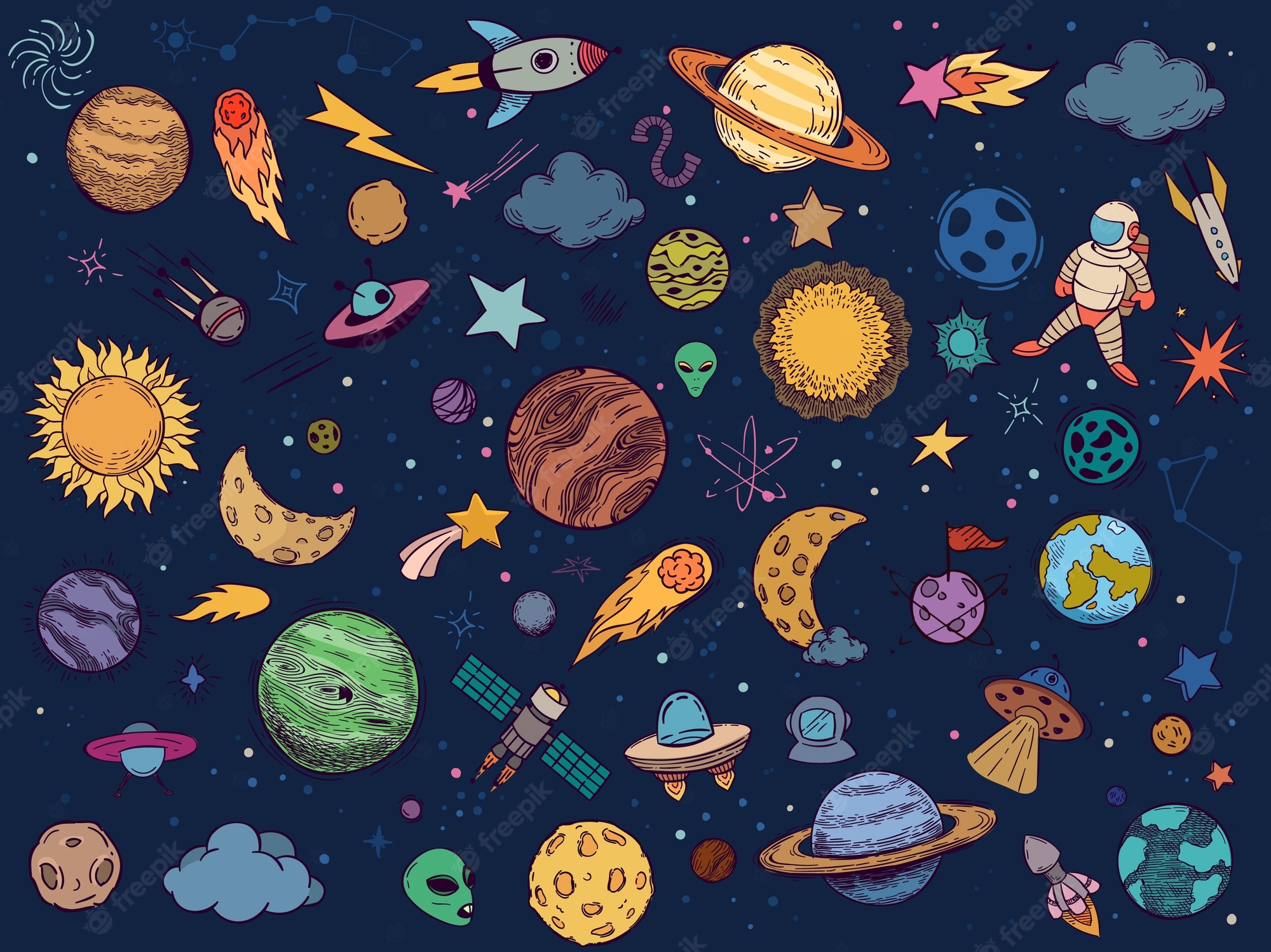 Cartoon Space Wallpapers