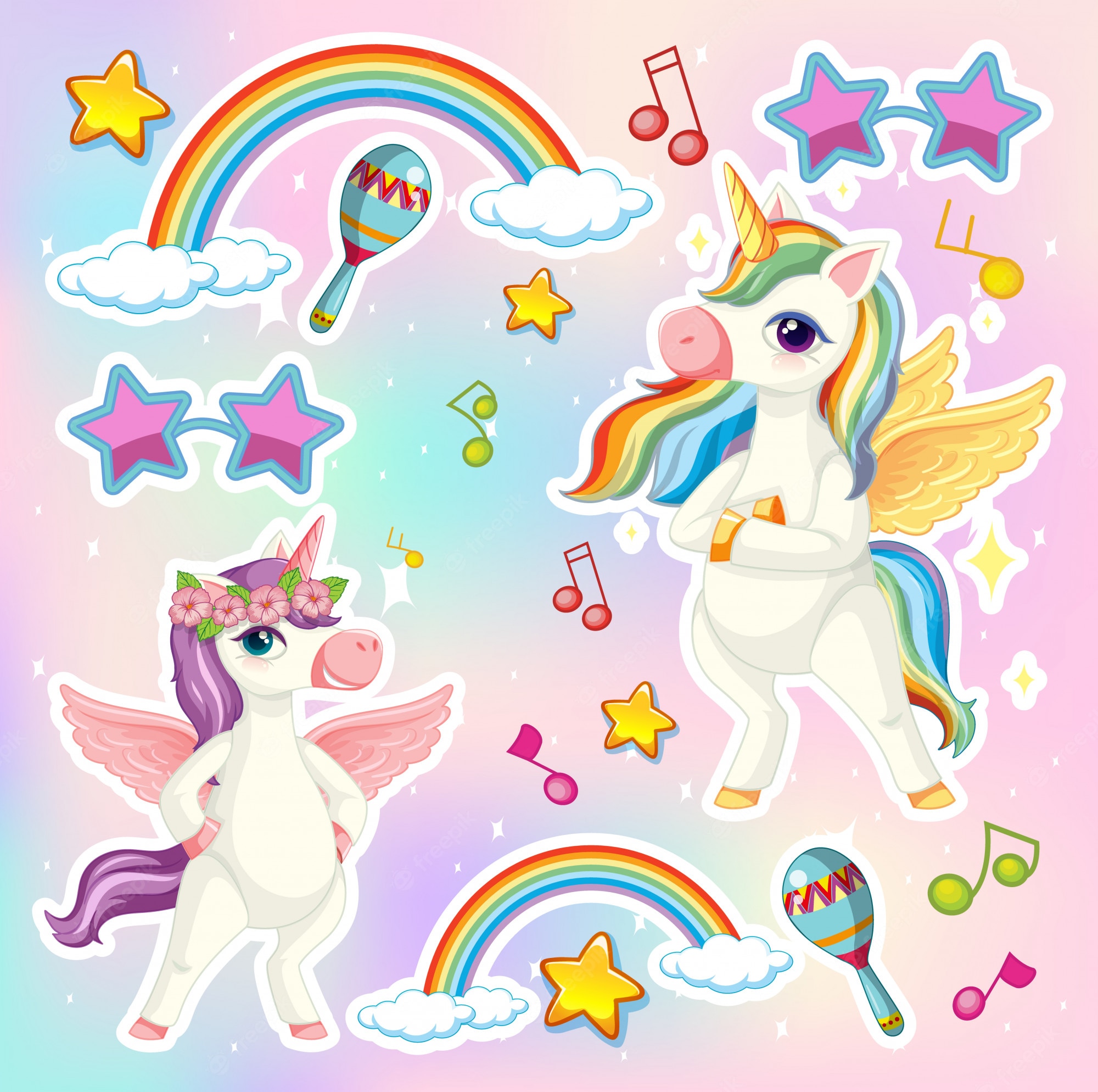 Cartoon Unicorns Wallpapers