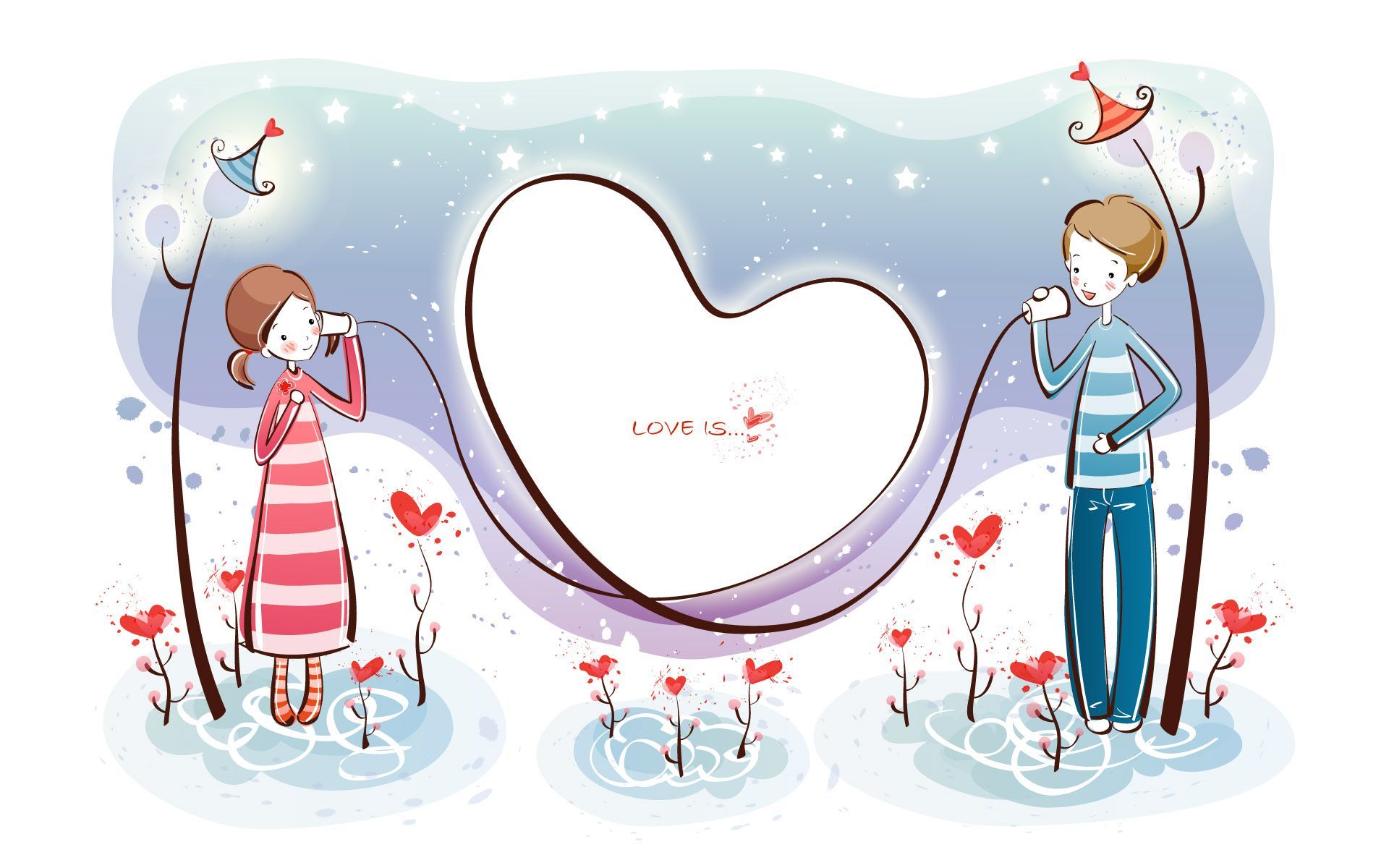 Cartoon Valentines Wallpapers